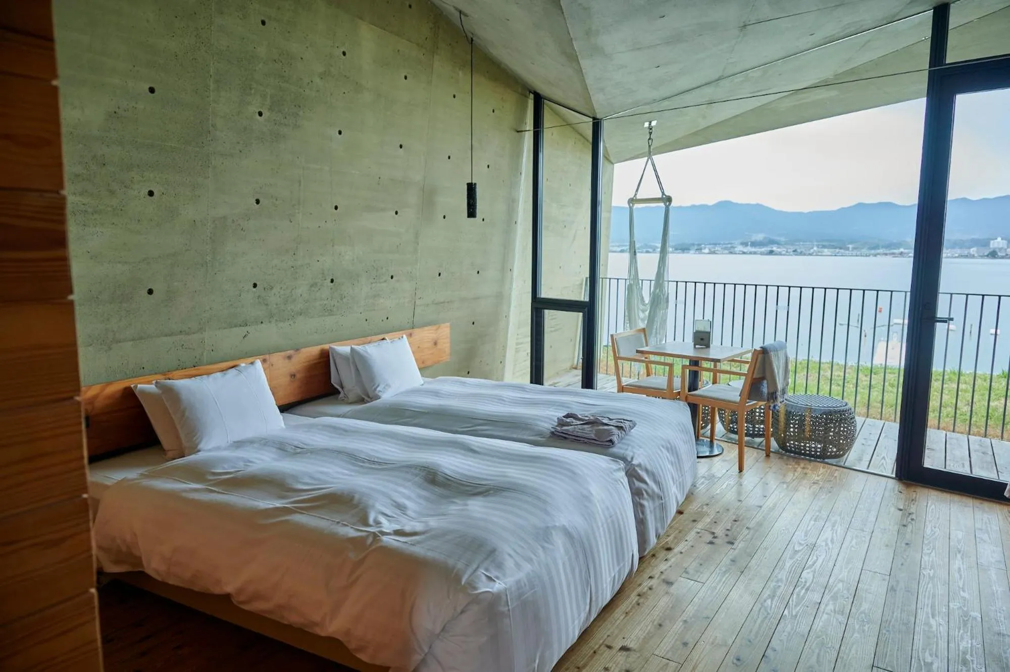 Standard Twin Room with Lake View - single occupancy in Setre Marina Biwako