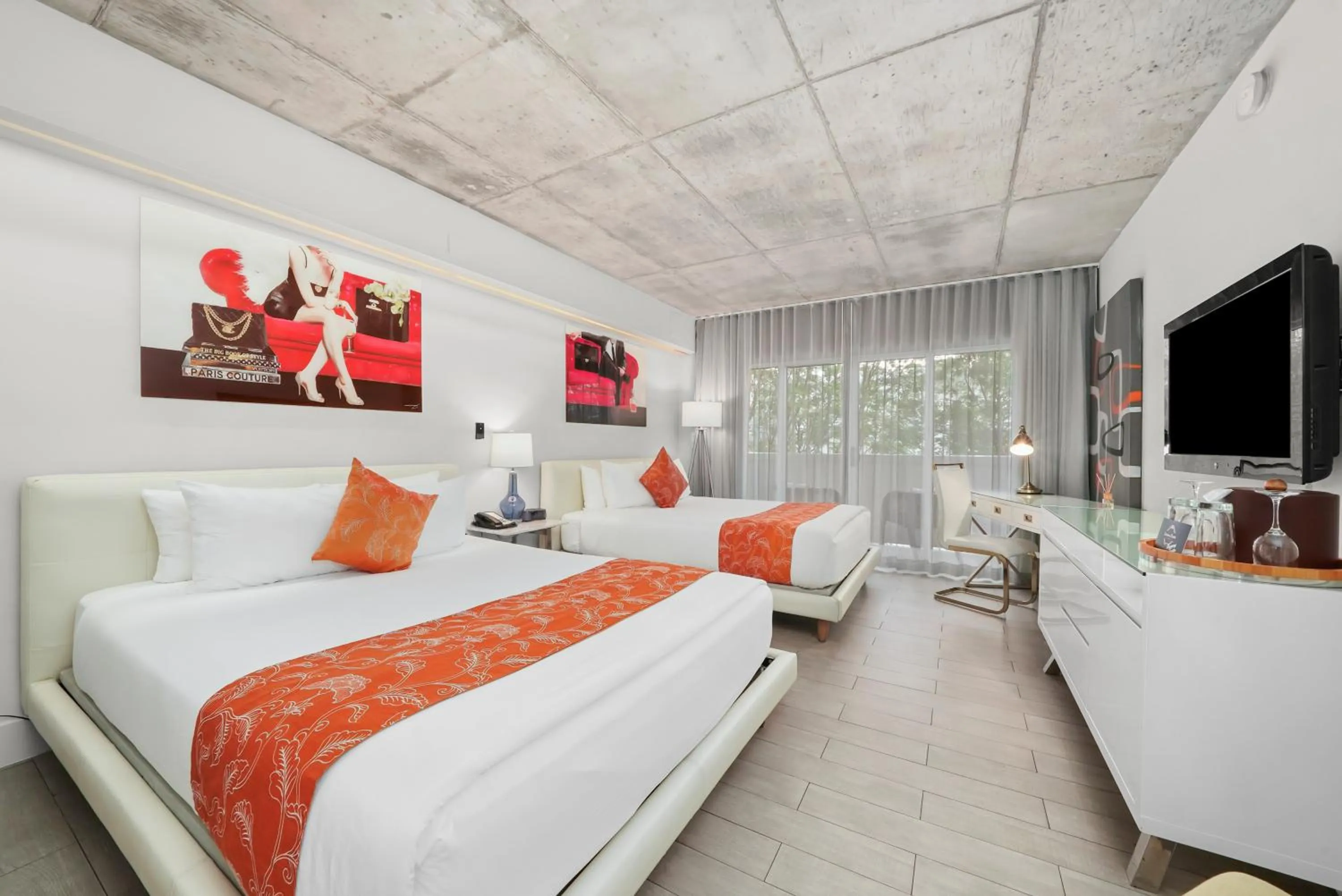 Superior Double Queen Balcony in Riviera Suites