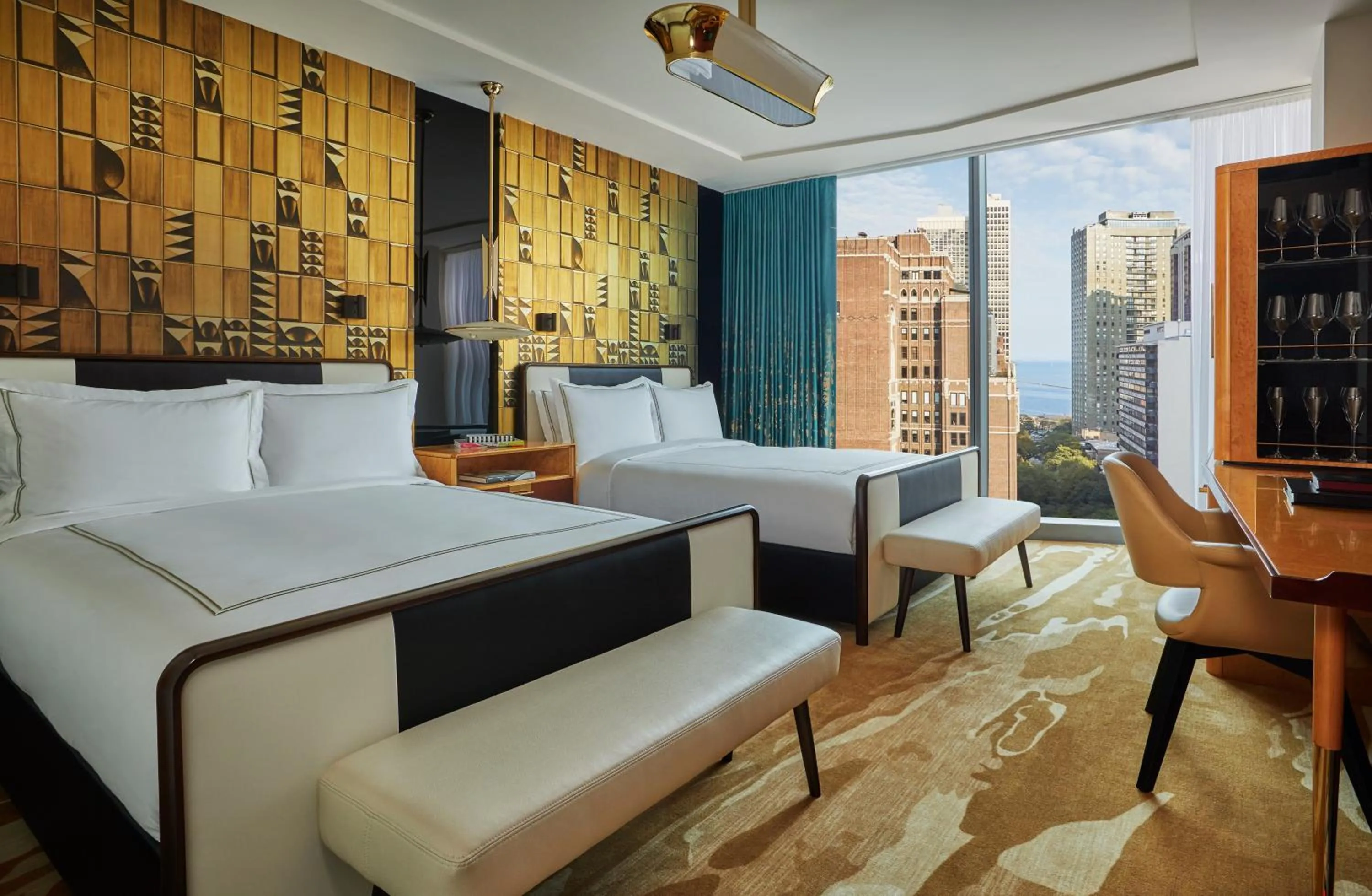 Deluxe Room with Two Queen Beds- Disability Access in Viceroy Chicago