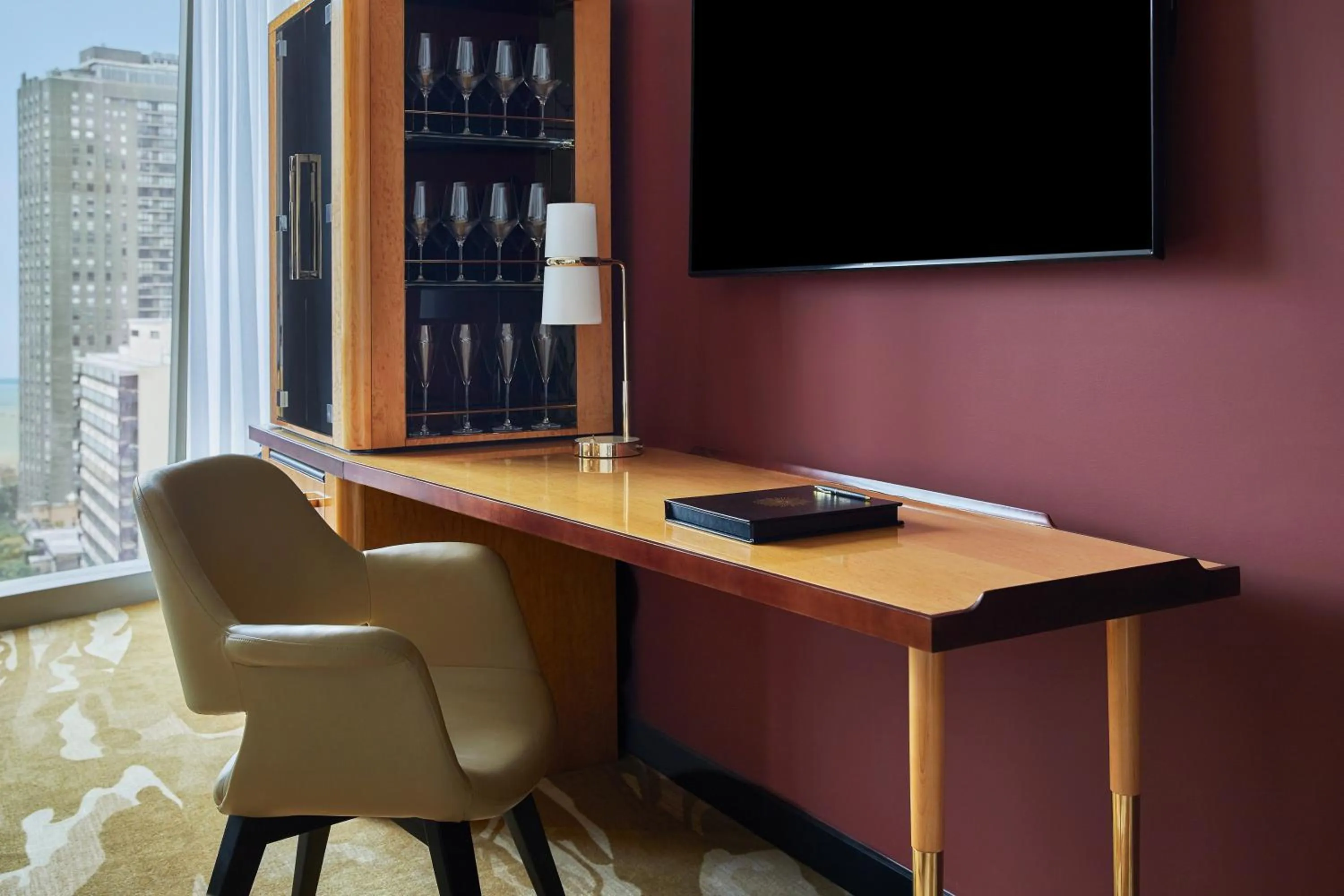 Deluxe Queen Room with Two Queen Beds and Lake View in Viceroy Chicago