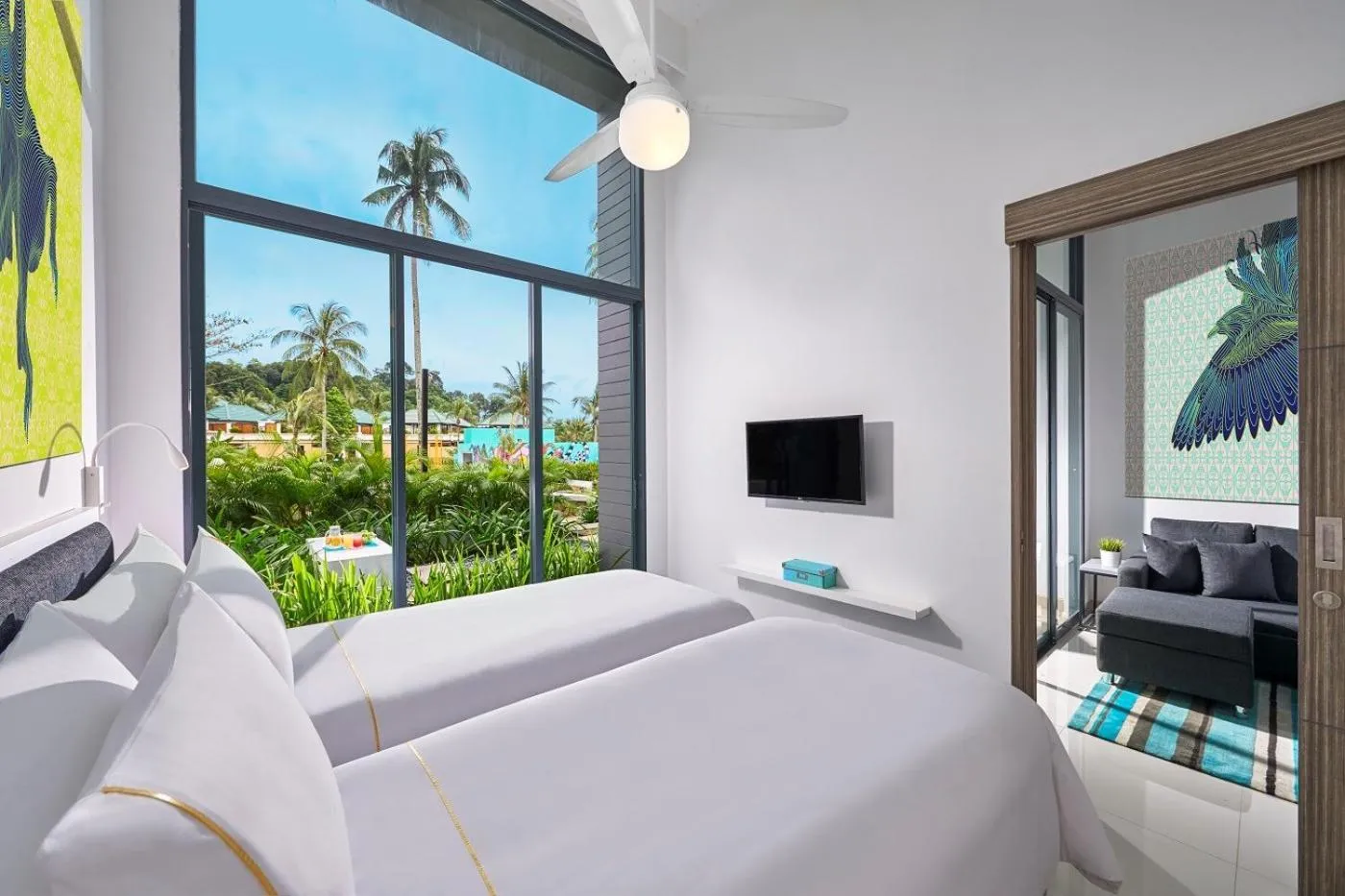 One Bedroom Garden View Suite Twin - Free Return Transfer (BBT Terminal-Resort) in Cassia Bintan, part of Banyan Group
