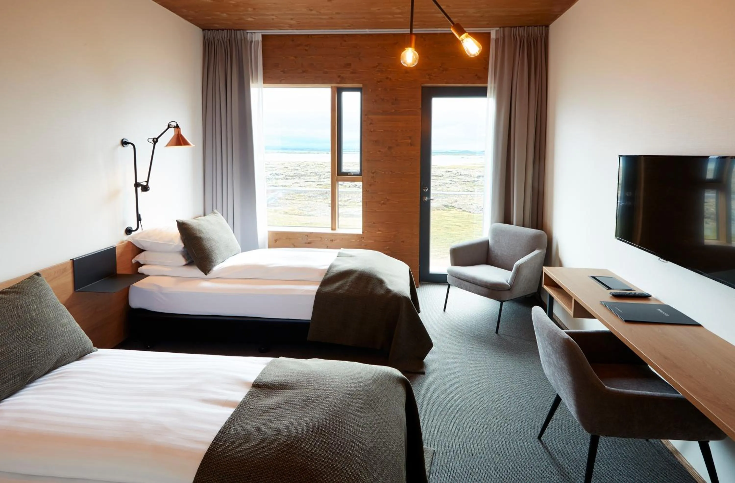 Double or Twin Room with Lake View in Fosshotel Mývatn
