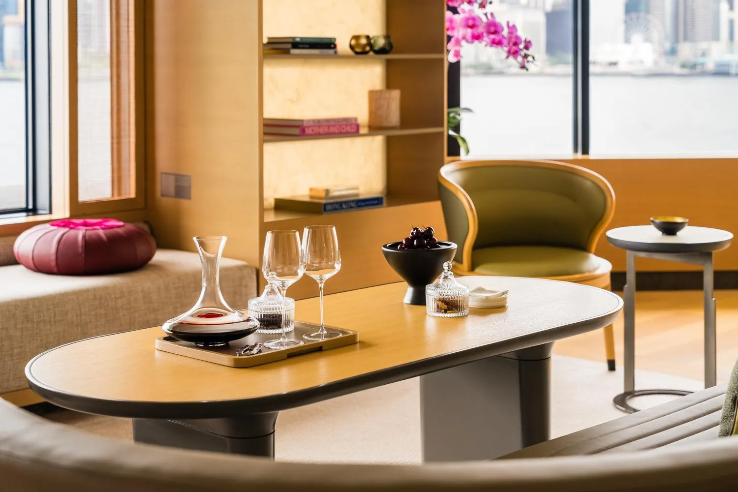 One-Bedroom Corner Suite with Harbor View - Regent Club Access in Regent Hong Kong