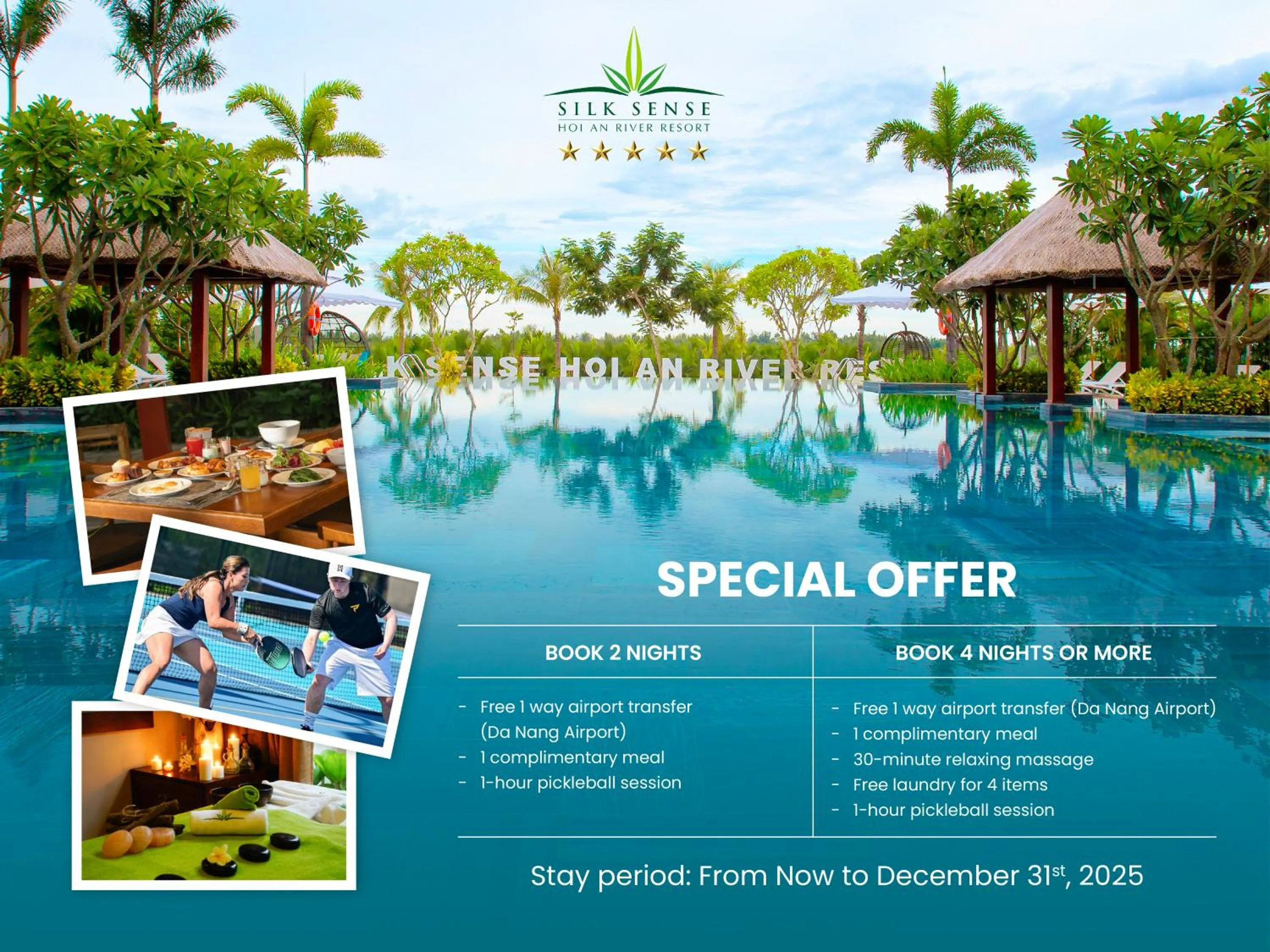 Suite River view with Private Garden in Silk Sense Hoi An River Resort - Green Luxury Escape