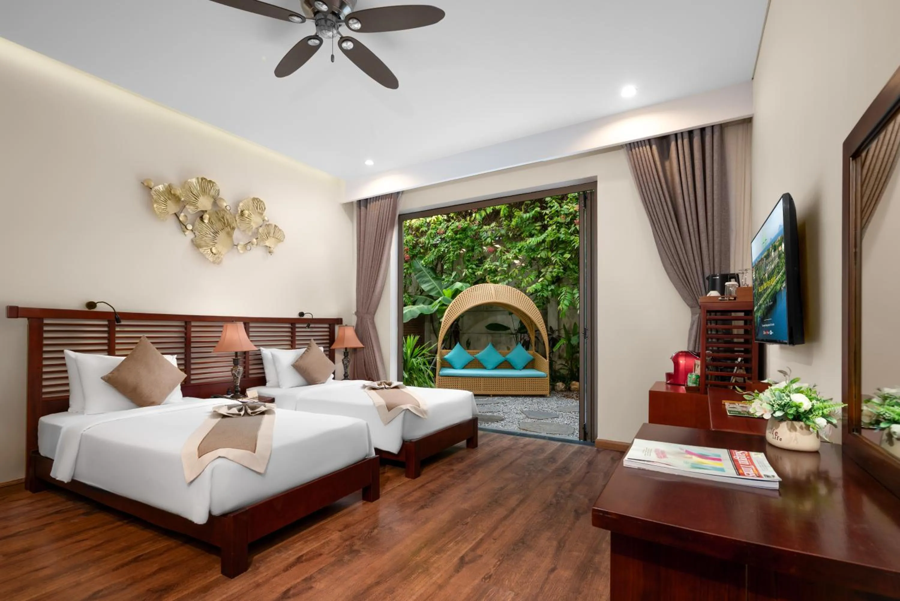 Deluxe Room with Private Garden in Silk Sense Hoi An River Resort - Green Luxury Escape