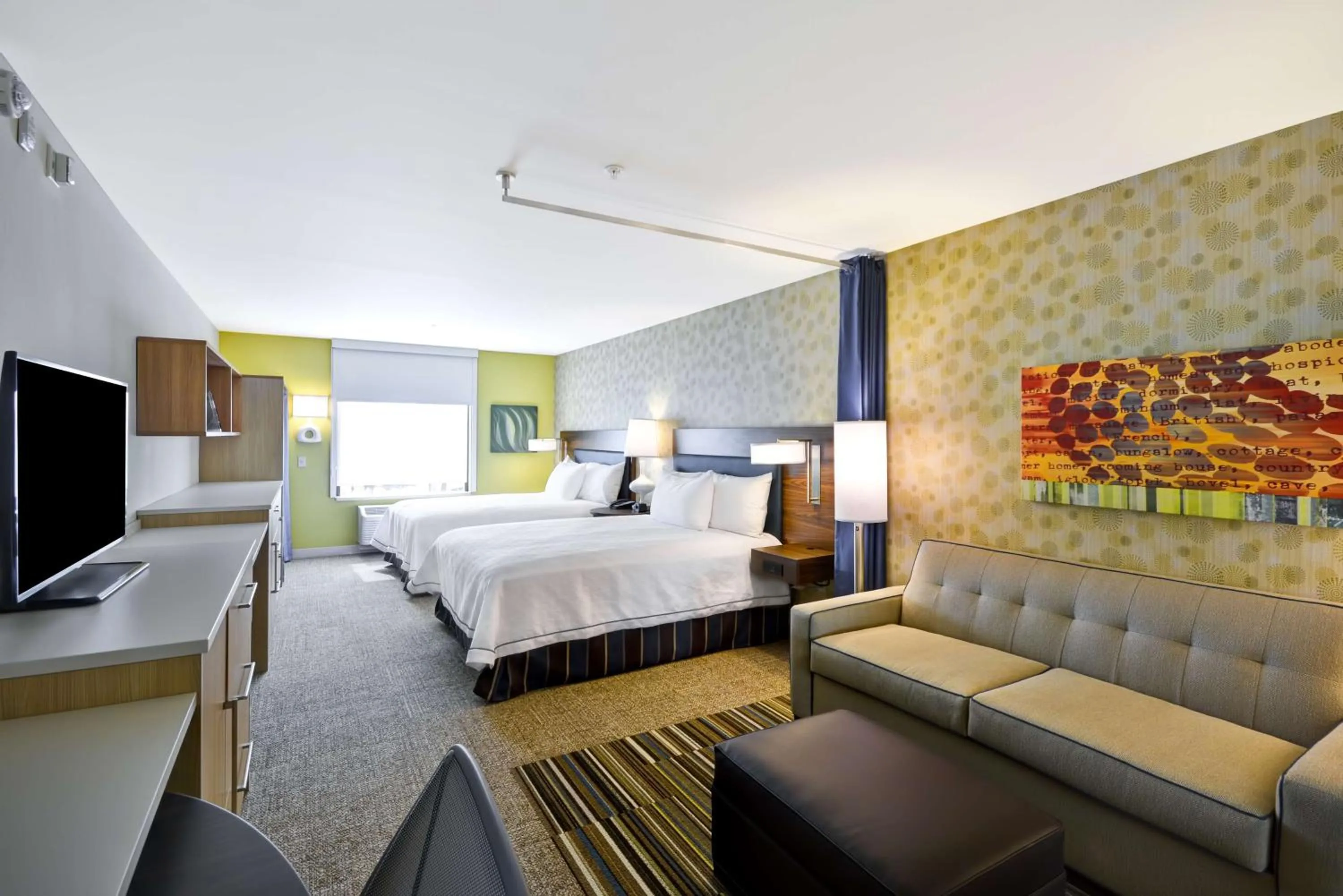 Studio Suite with Two Queen Beds - Hearing Access/Non-Smoking in Home2 Suites By Hilton Decatur Ingalls Harbor