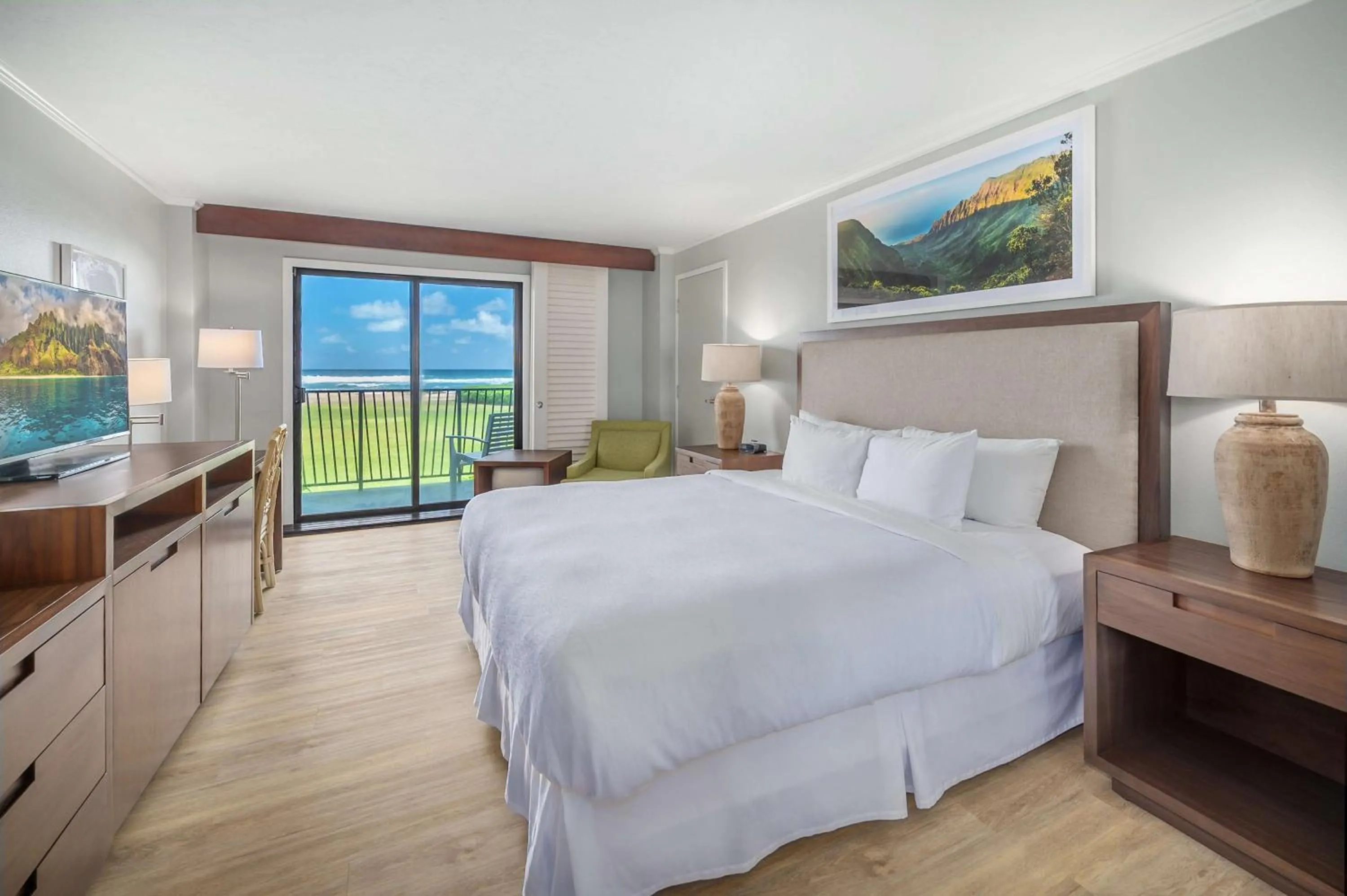 Premium Partial Ocean View 1 King Bed in OUTRIGGER Kaua'i Beach Resort & Spa