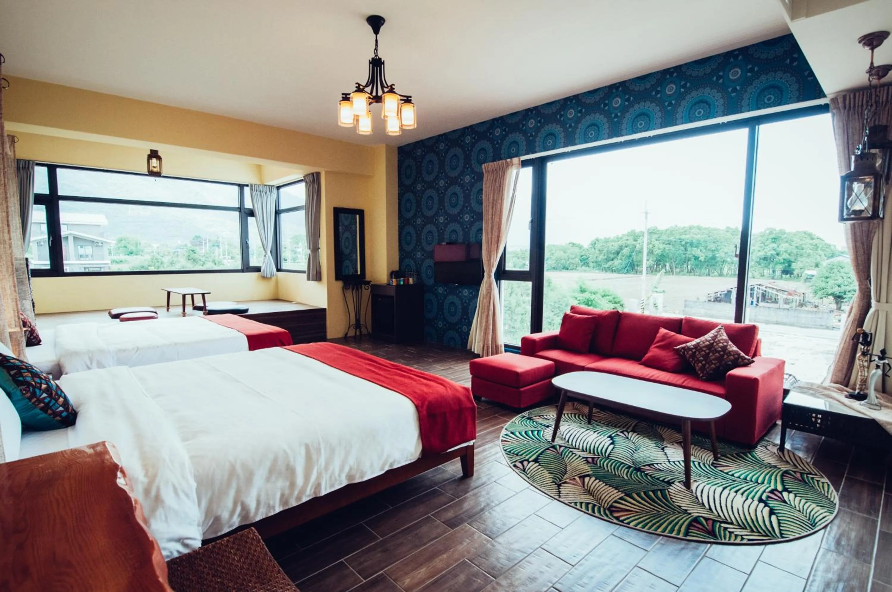 Deluxe Queen Room with Two Queen Beds in Zai Yan Yan 259 B&B