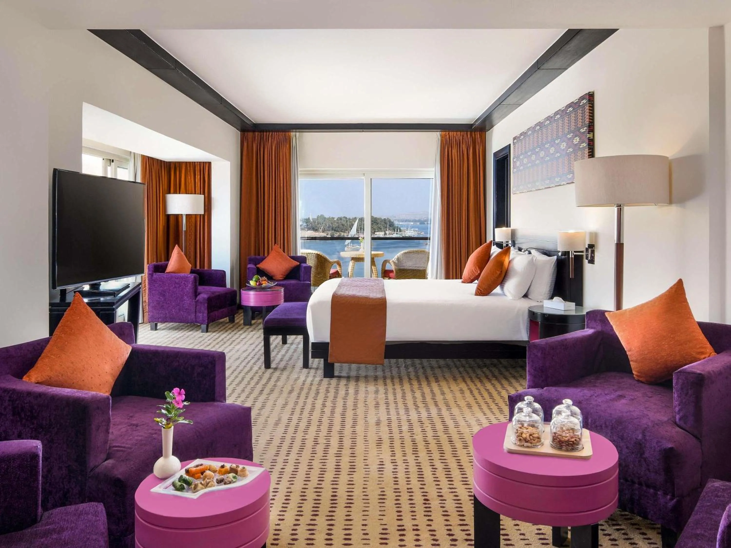 Presidential Suite with River View in Mövenpick Resort Aswan