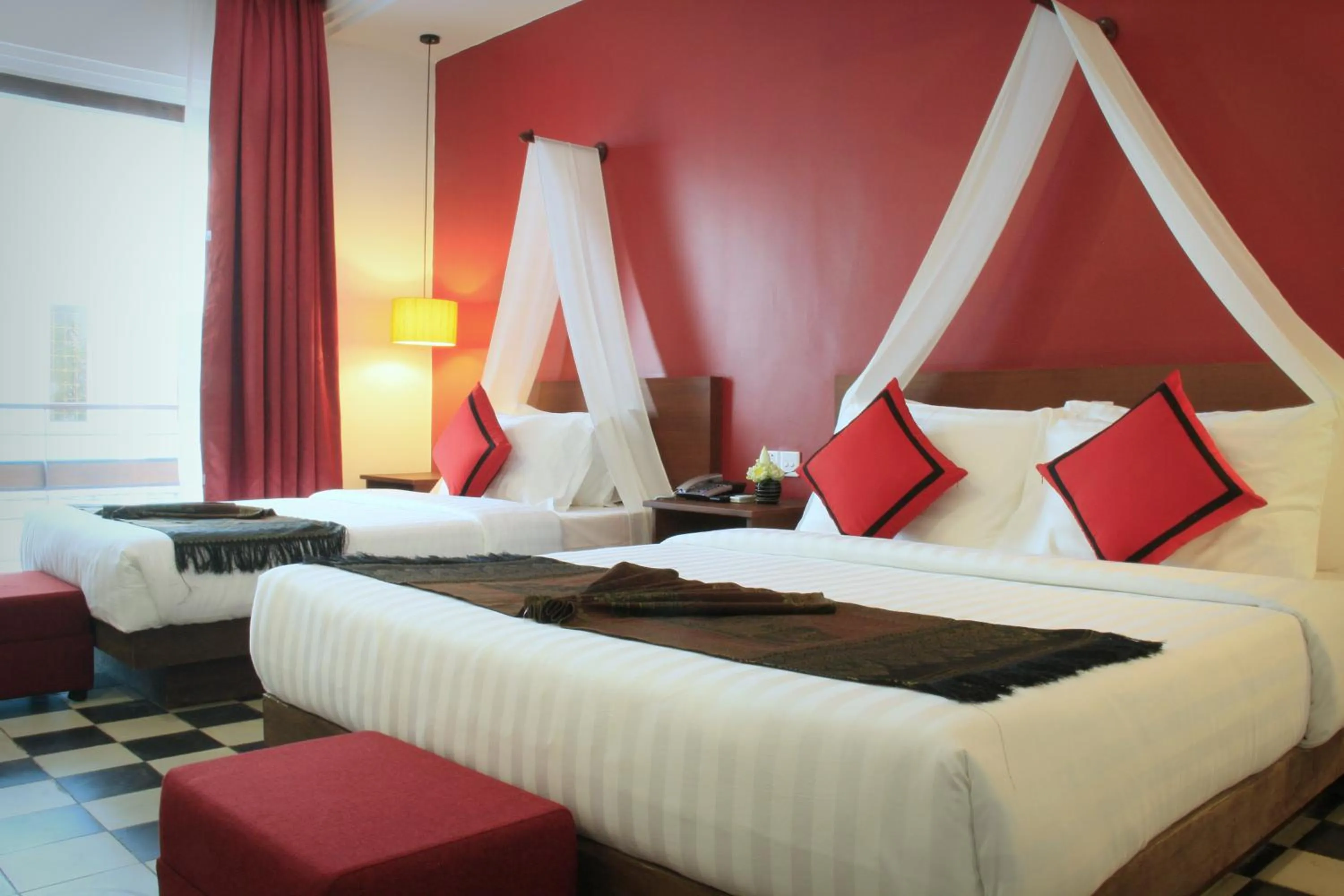 Deluxe Family Room with Balcony in Mekong Angkor Palace Hotel