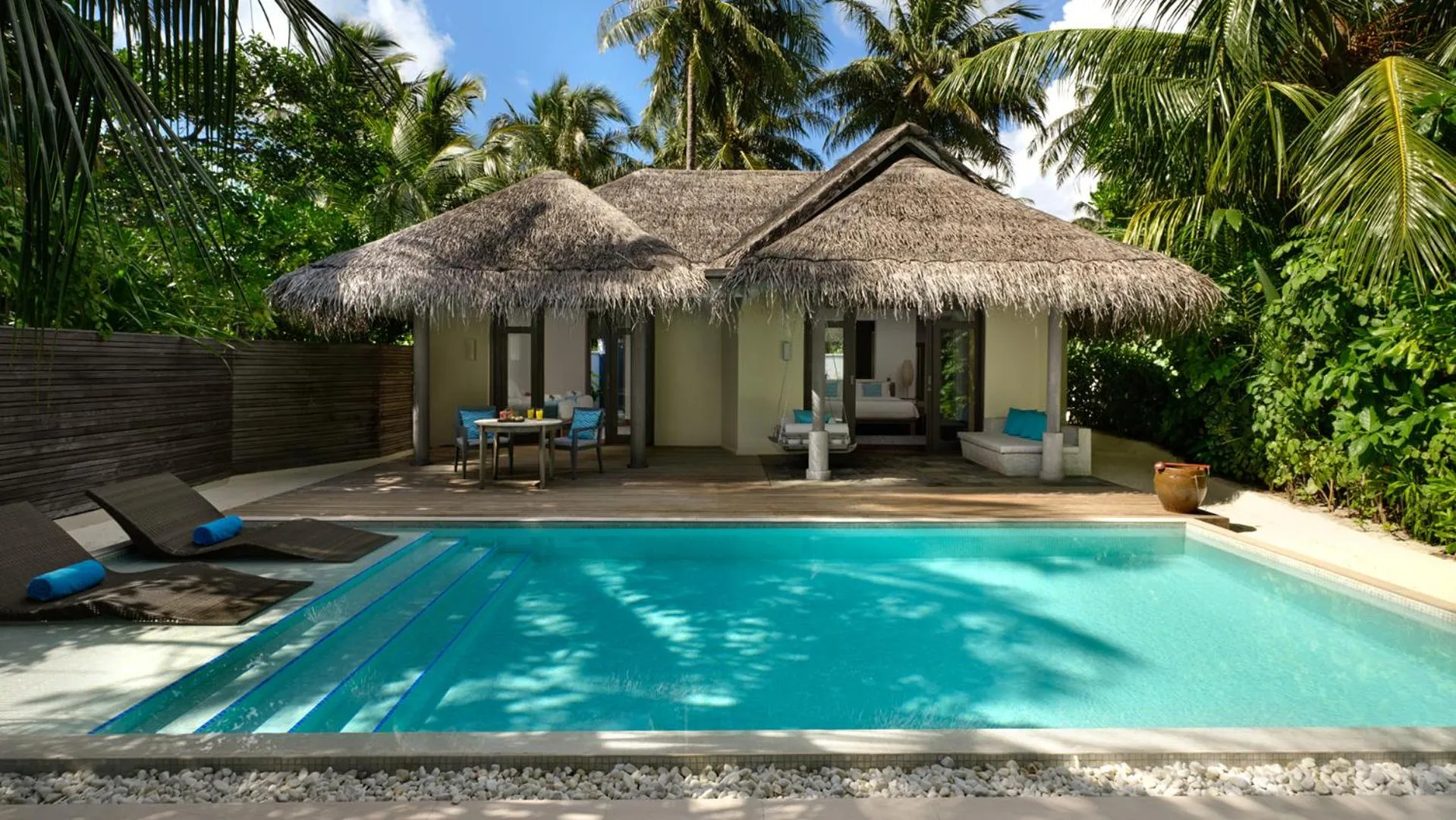 Two Bedroom Family Beach Pool Villa in Anantara Dhigu Maldives Resort