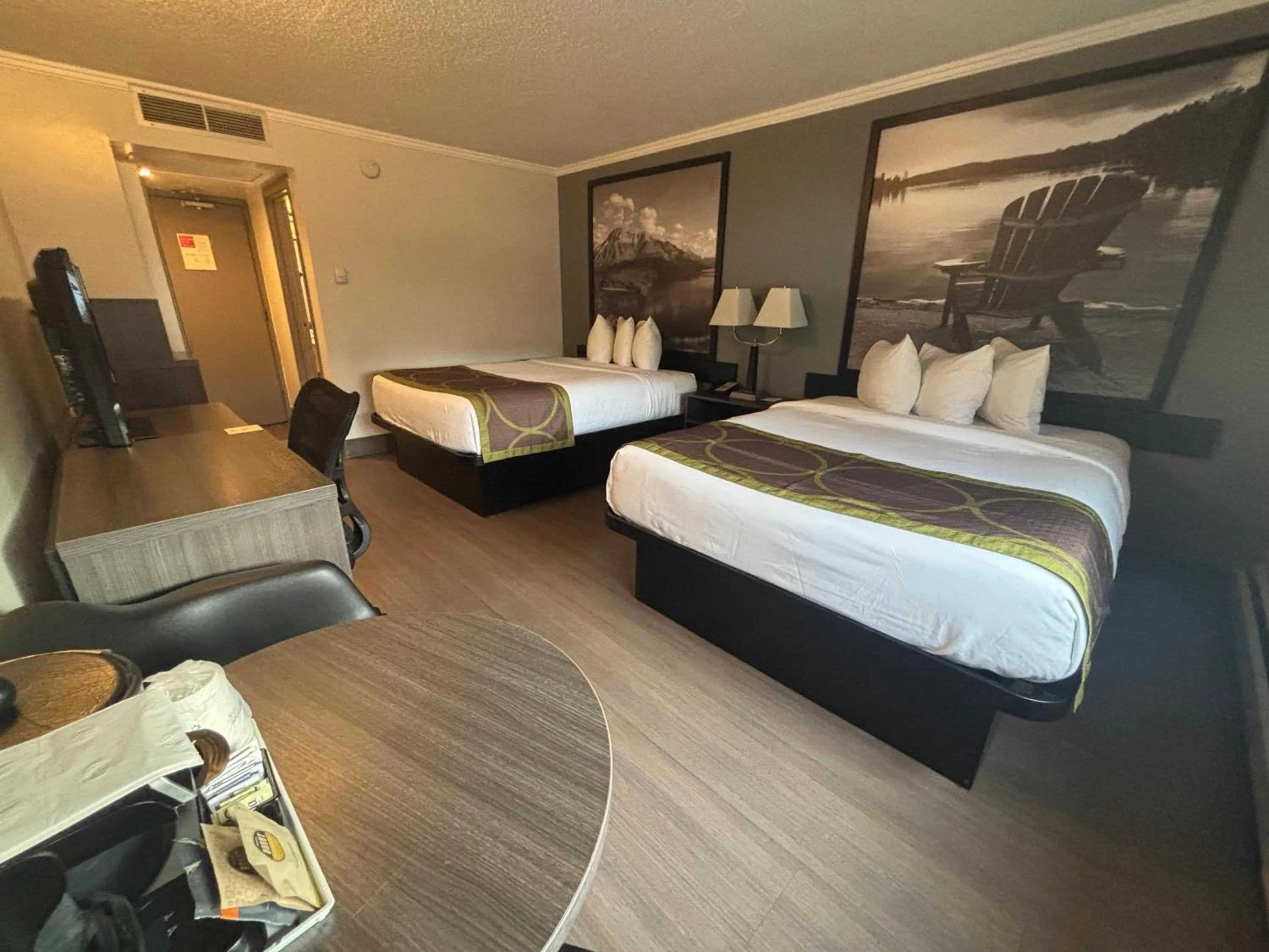 Queen Room with Two Queen Beds - Non-Smoking in Super 8 by Wyndham Macleod Trail Calgary