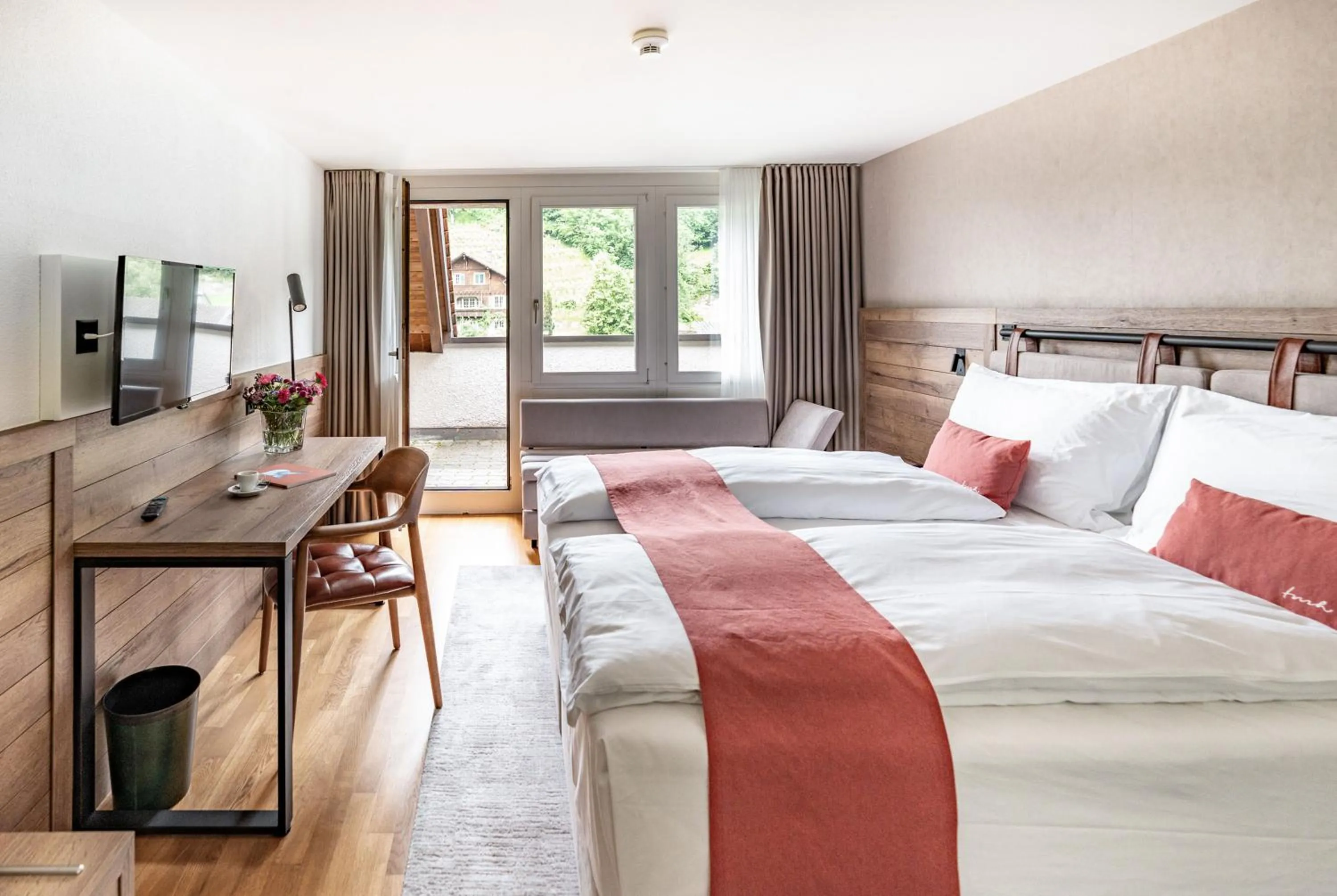 Double Room with Balcony in Tailormade Hotel KRONE Sarnen