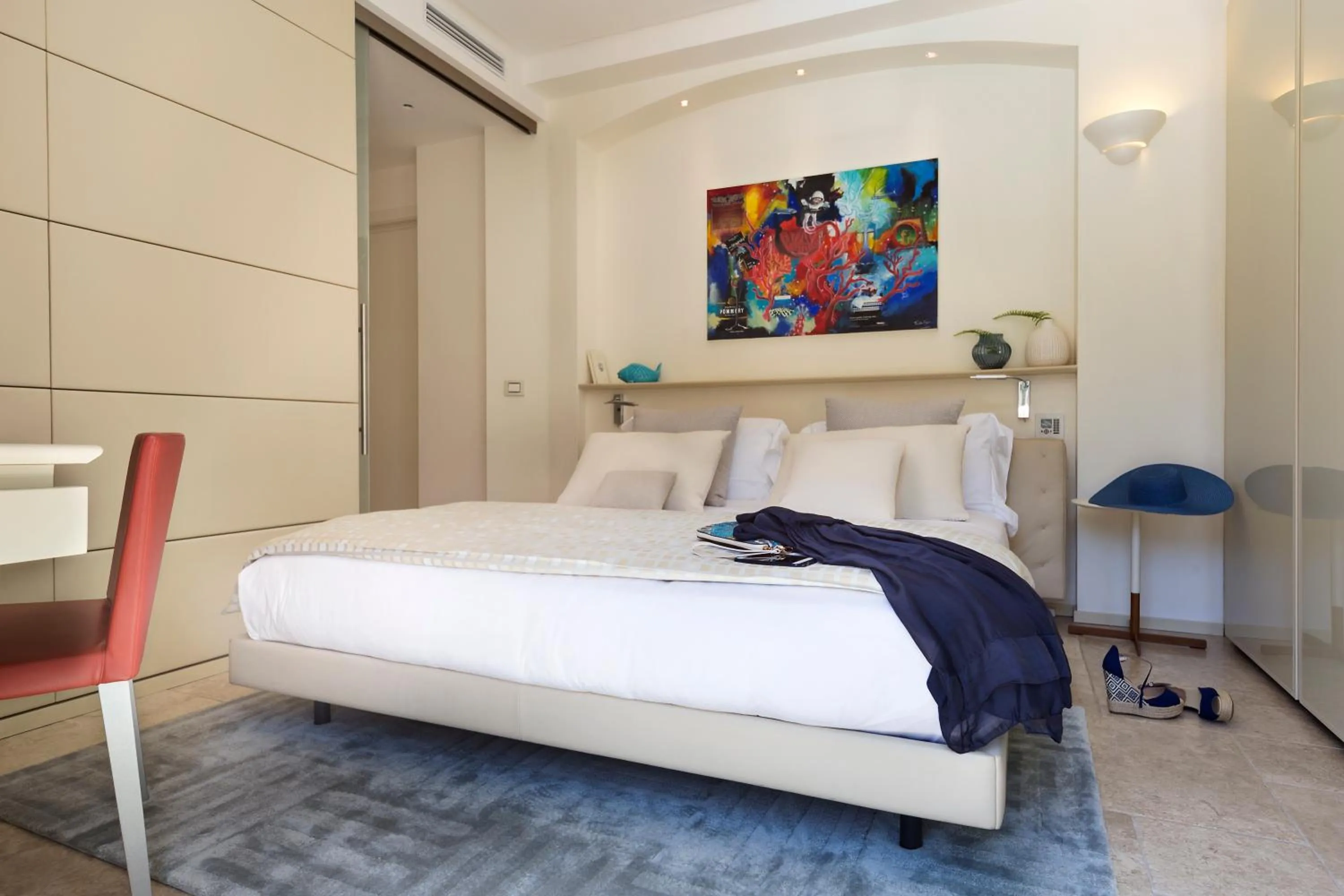 Suite with panoramic rooftop sea view in Hotel Villa Blu Capri