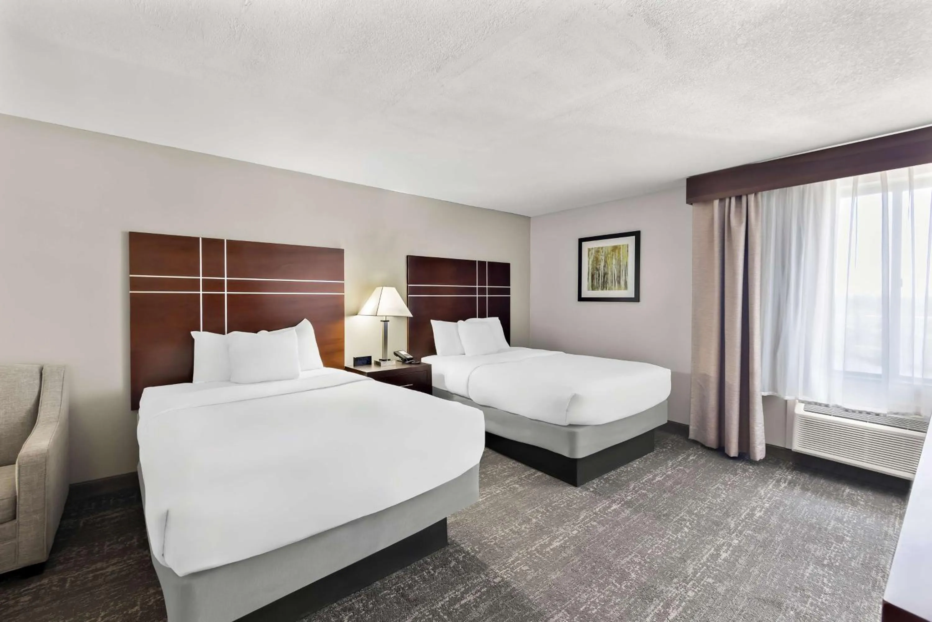 Double Room with Two Double Beds and Sofa Bed in Best Western Luxbury Inn Fort Wayne