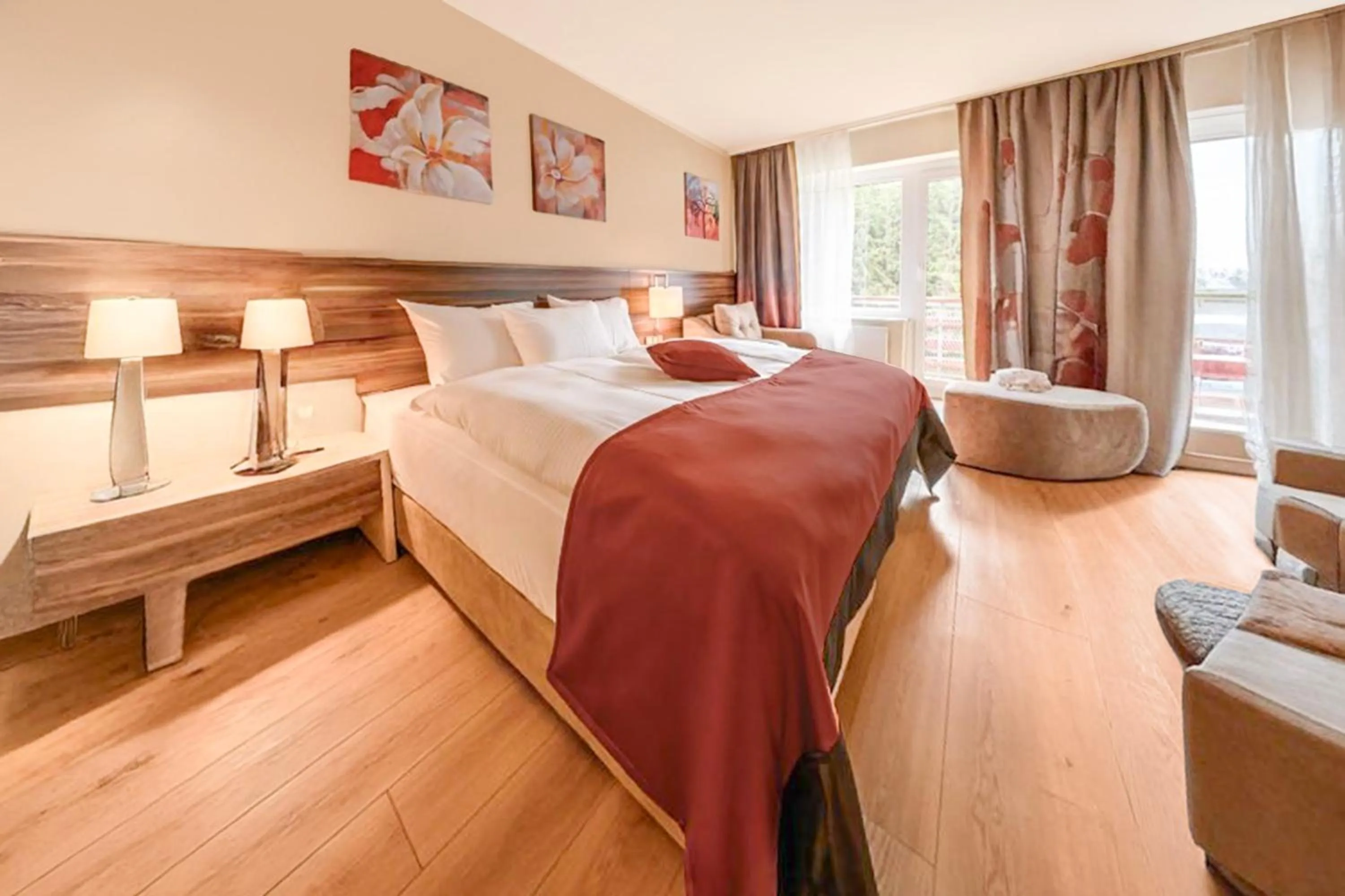 Double Room with Balcony in Sunday Schwarzbachtal Hideaway Resort