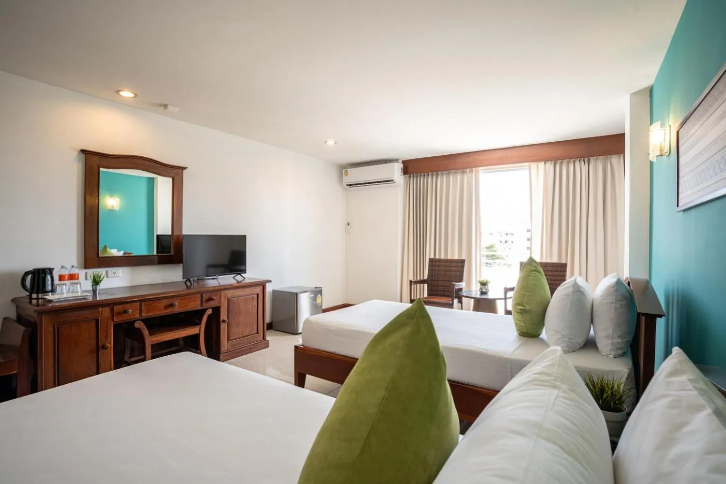 Twin Room with Pool View in JP Villa Pattaya
