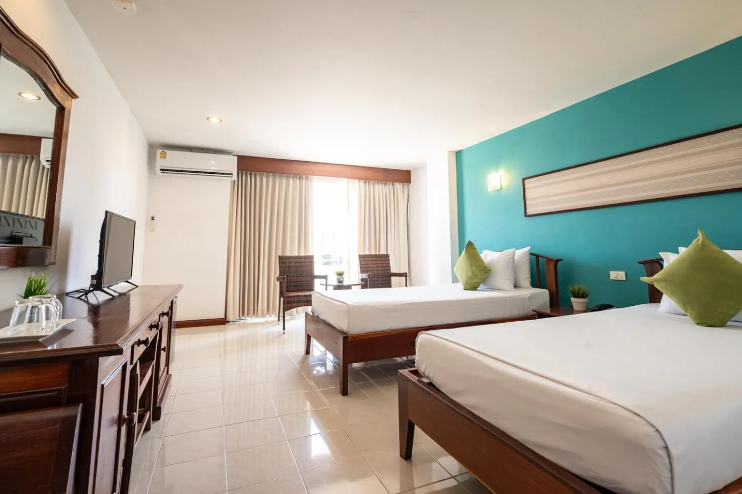 Twin Room with City View in JP Villa Pattaya