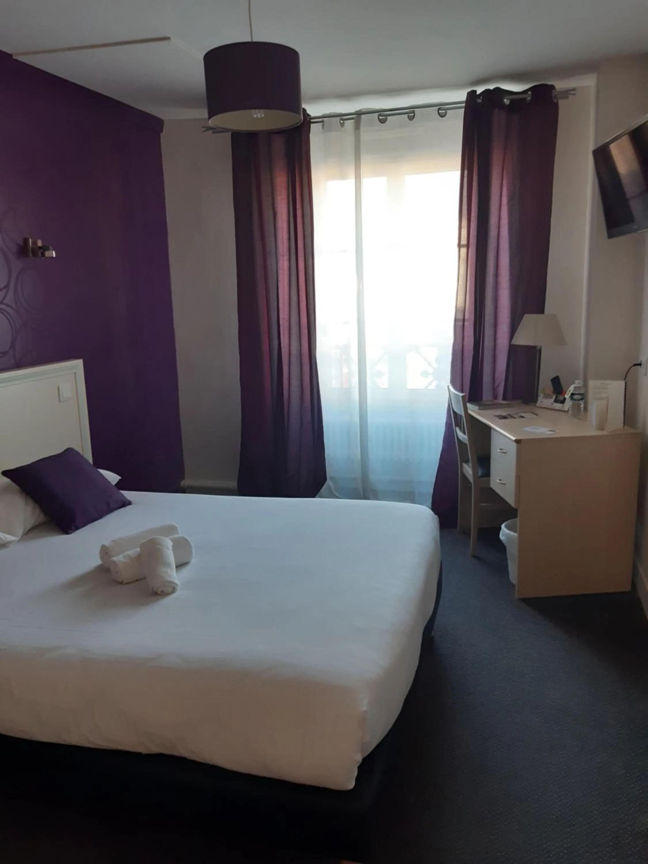 Double Room - coté rue  in Logis Hostellerie Du Cheval Blanc