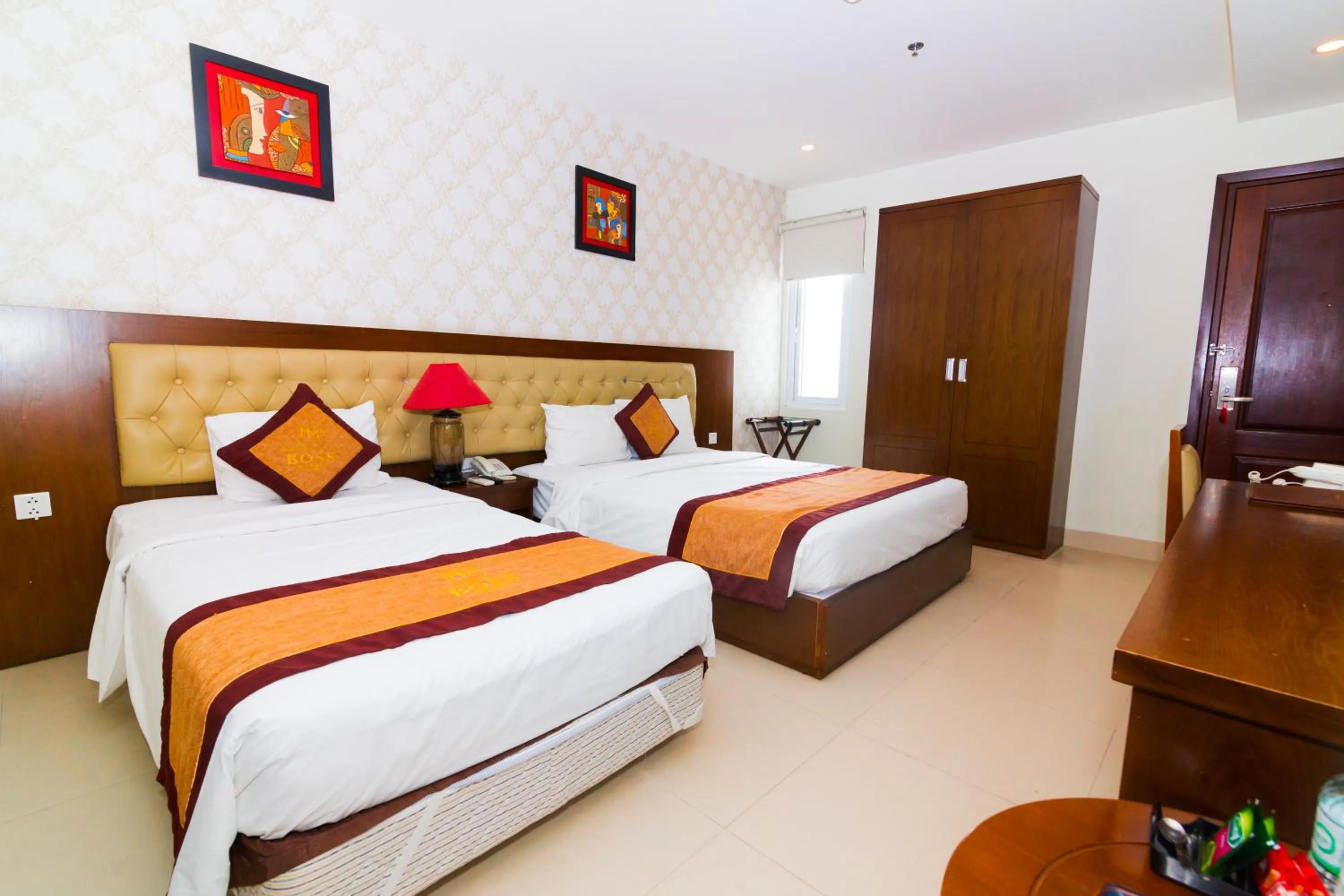 Deluxe Double or Twin Room with Partial Sea View in Boss Hotel