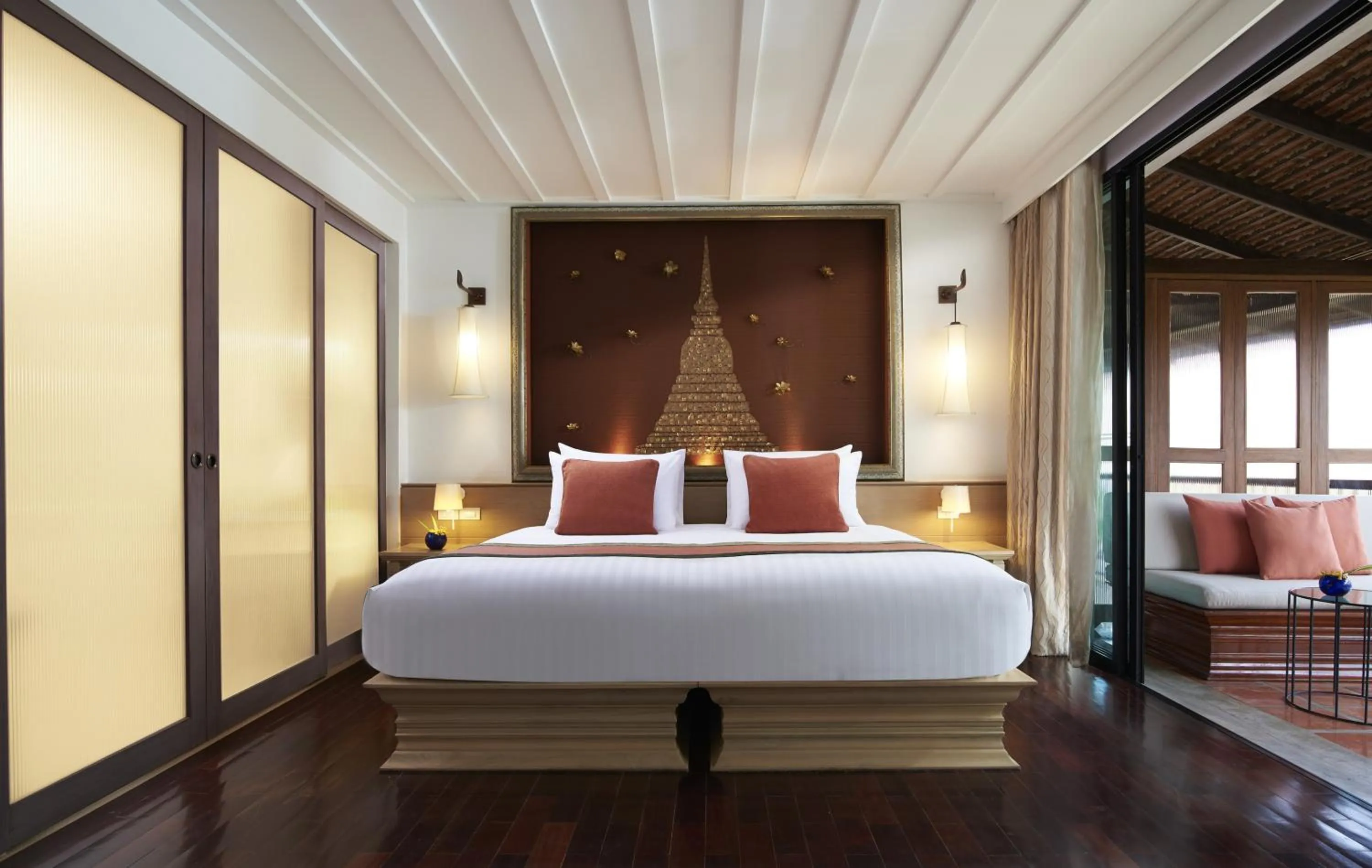 Deluxe King Room with Pool View in Sukhothai Heritage Resort