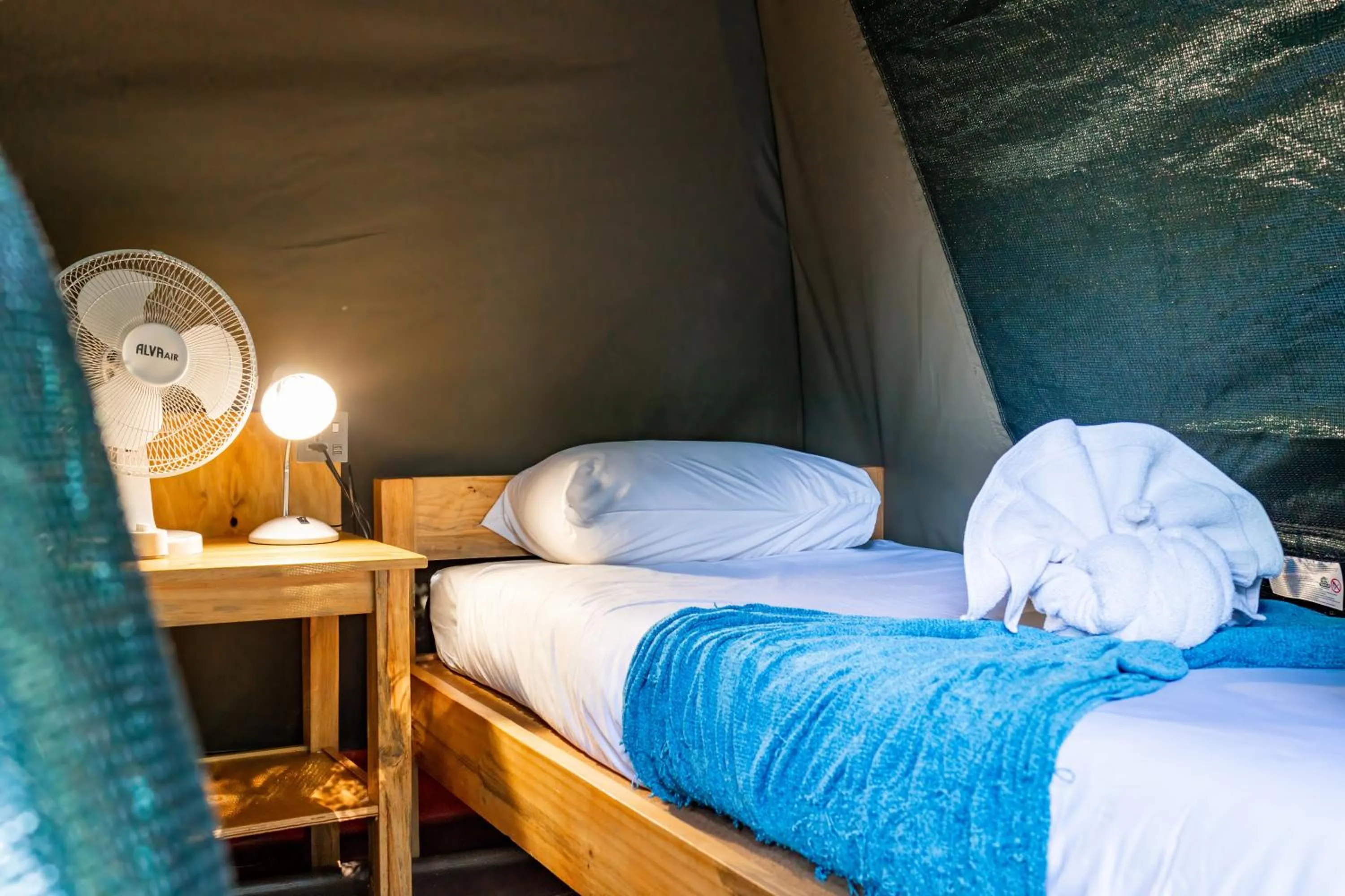 Tent with Shared Bathroom - single occupancy in Shoestrings Backpackers Lodge Vic Falls