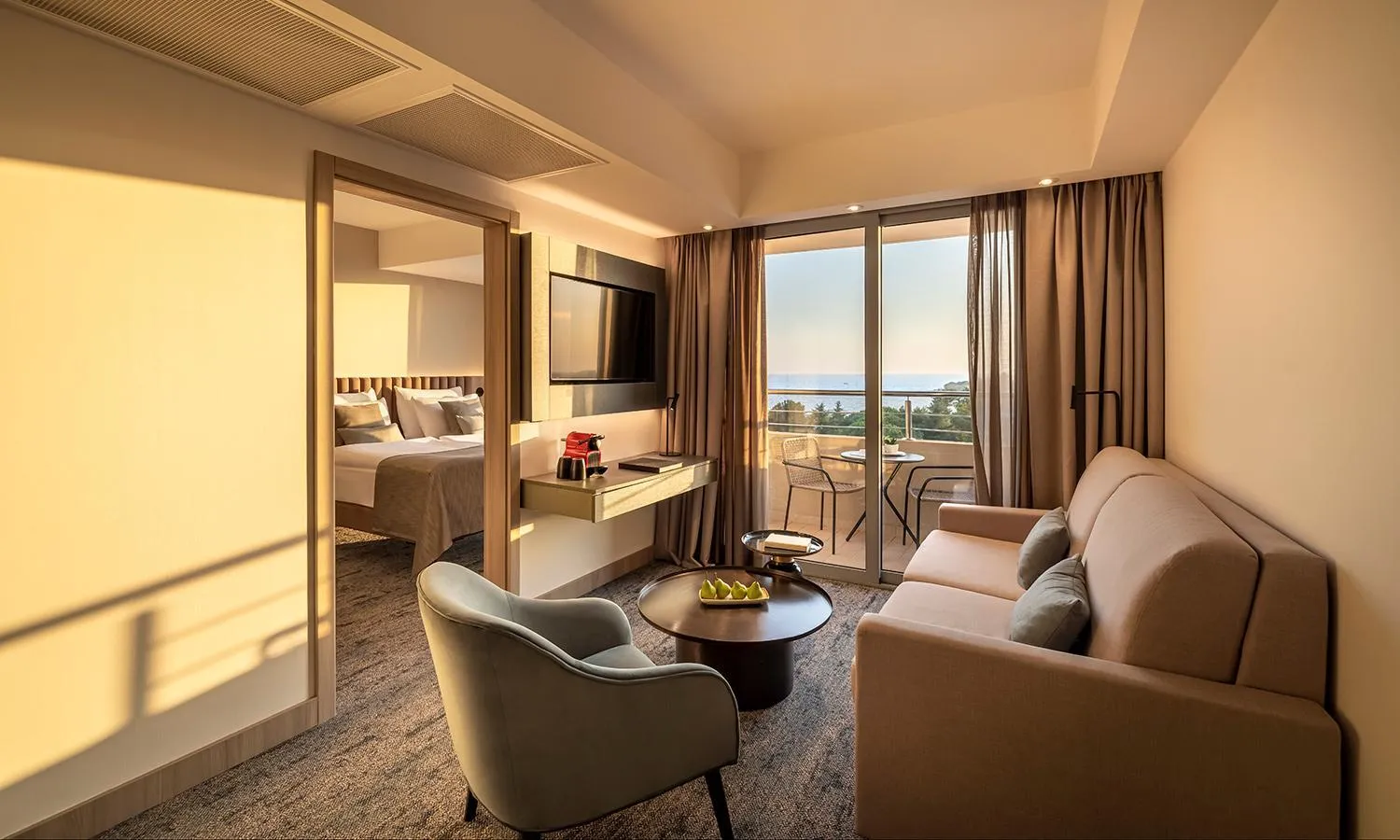 Superior Suite with Balcony Seaside in Aminess Vival Maestral Hotel