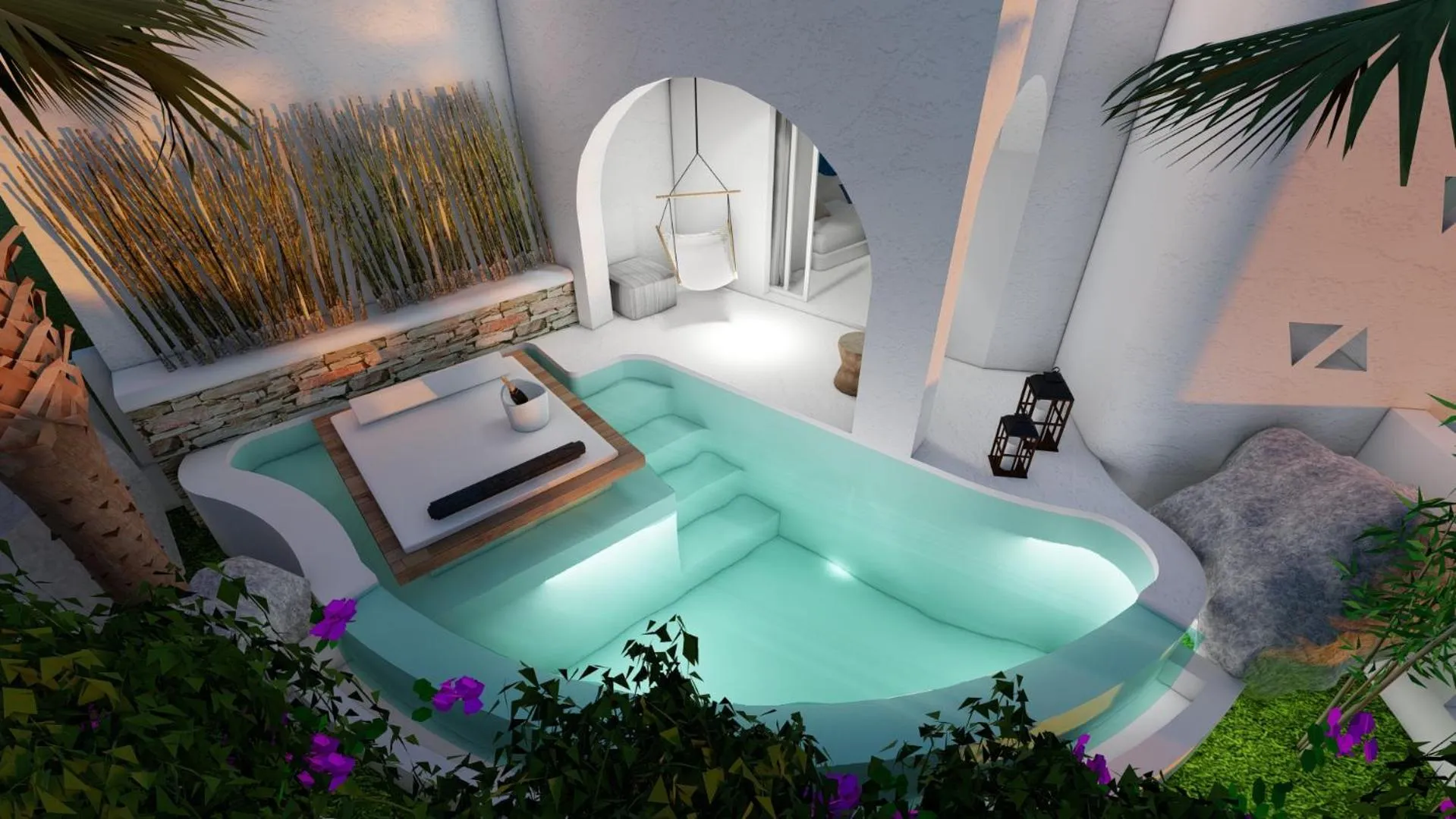 Suite with Private Pool in Zefi Hotel & Suites