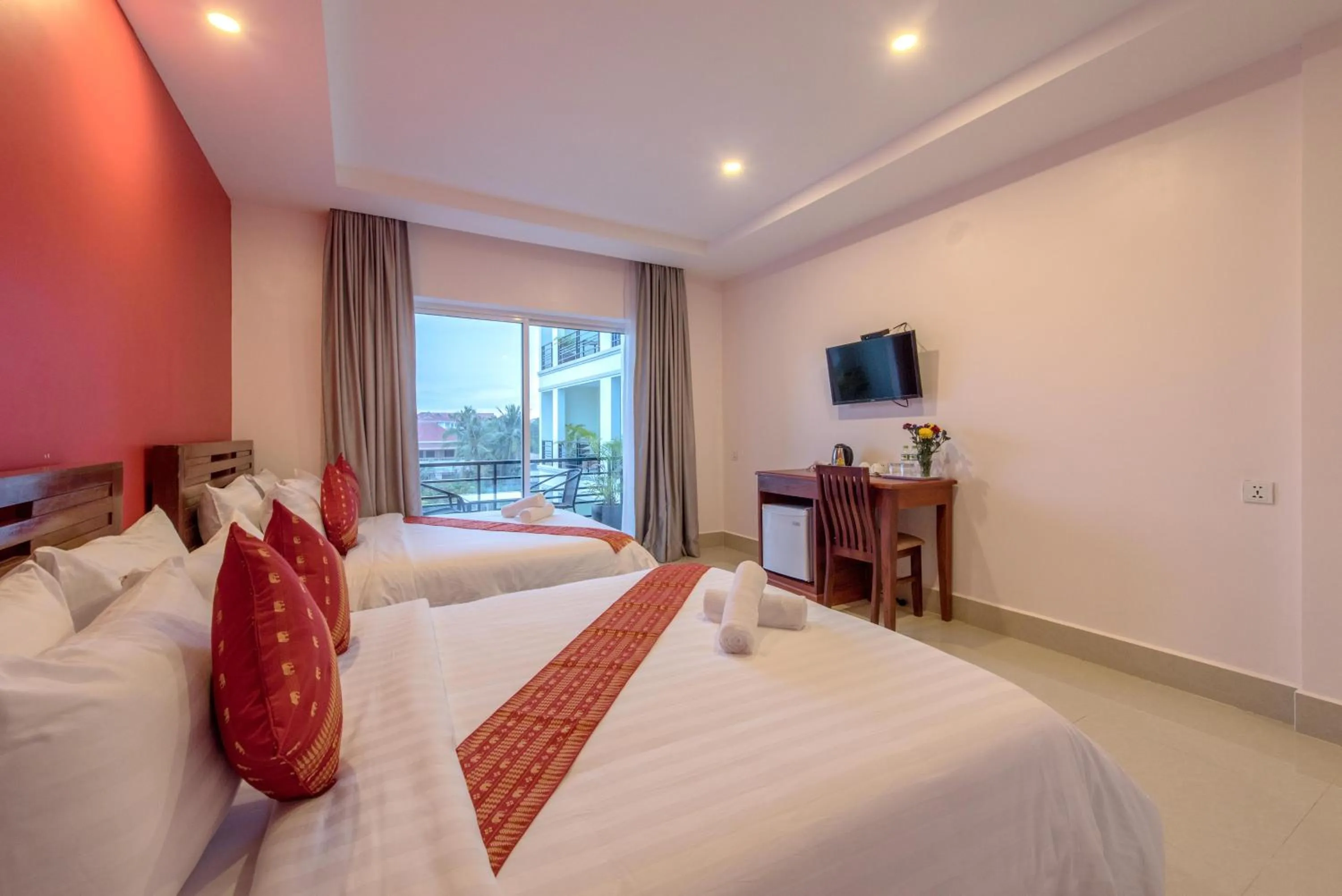 Family Room with Balcony in Golden Citadel Hotel Siem Reap