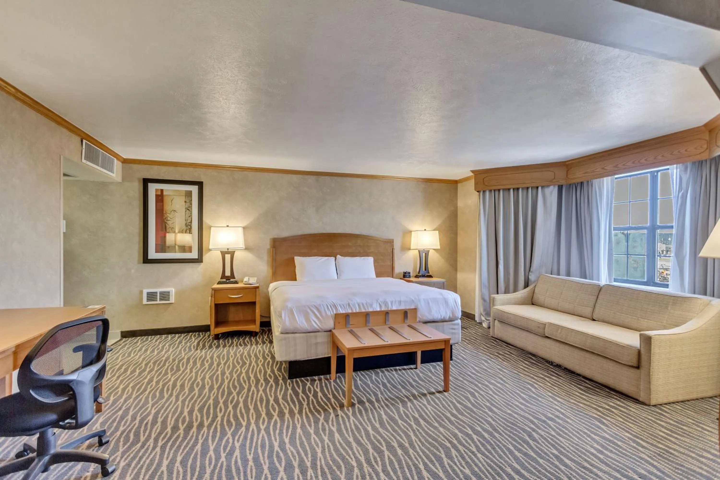 Premium King Room with Balcony - Non-Smoking in Radisson Hotel Salt Lake City Airport