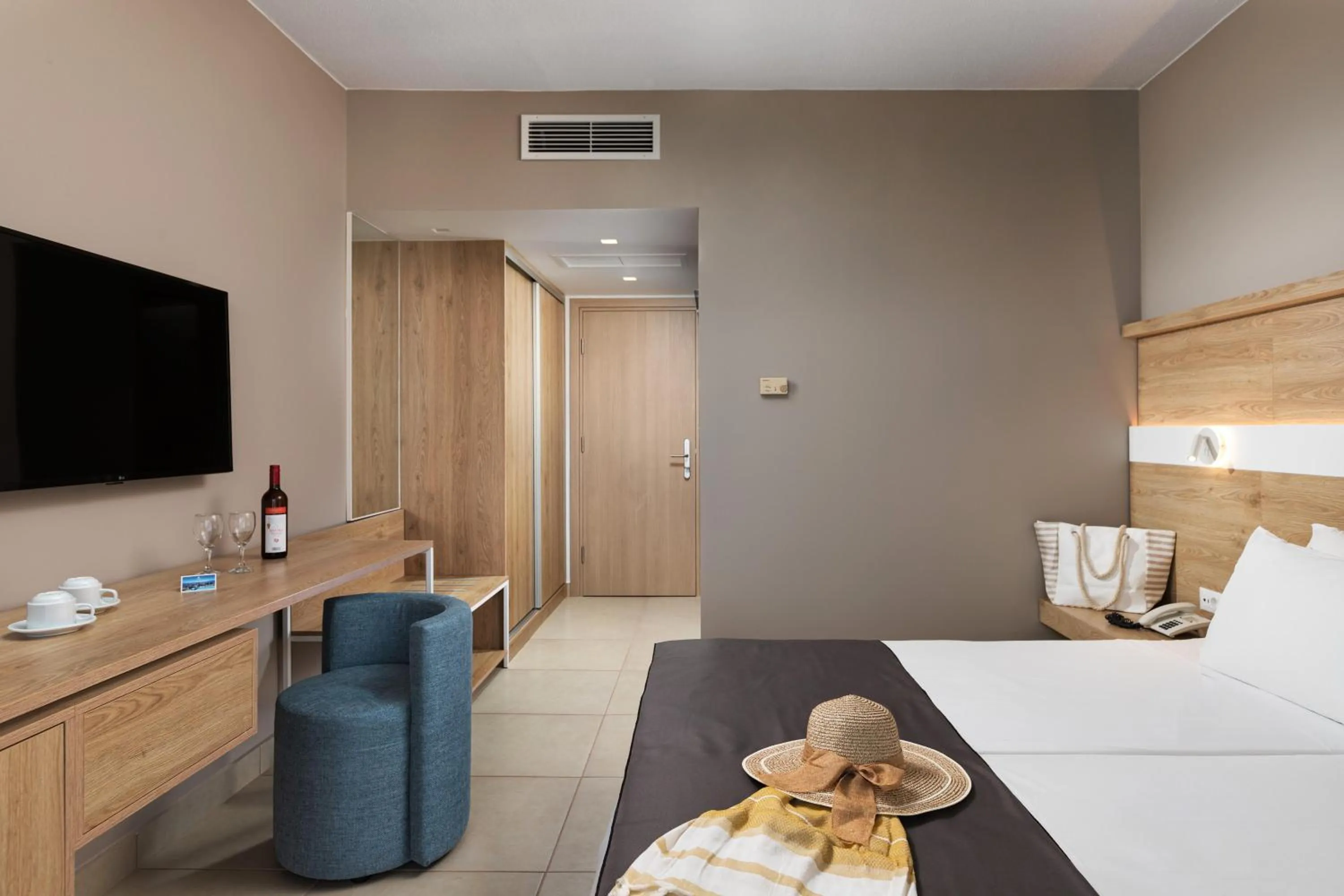 Select double room main building sea view in The Aeolos Beach Hotel