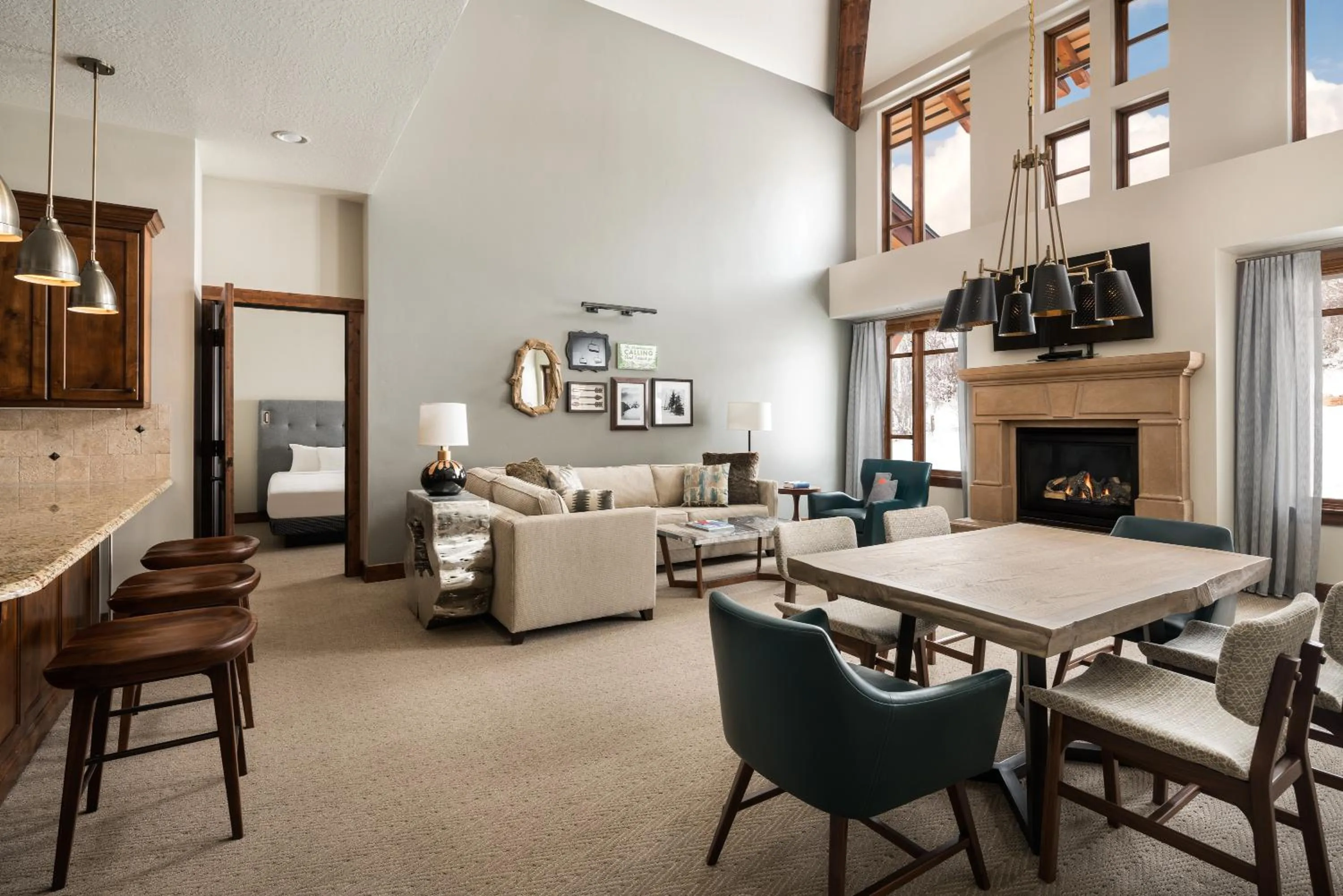 Two-Bedroom Residence with One King and One Queen Beds in Hyatt Centric Park City