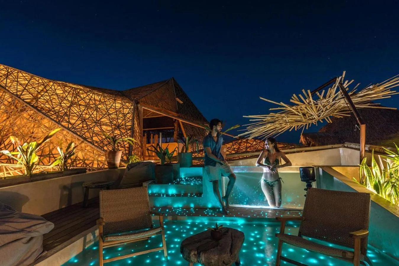 Suite with Private Pool in Hotel Villas Flamingos