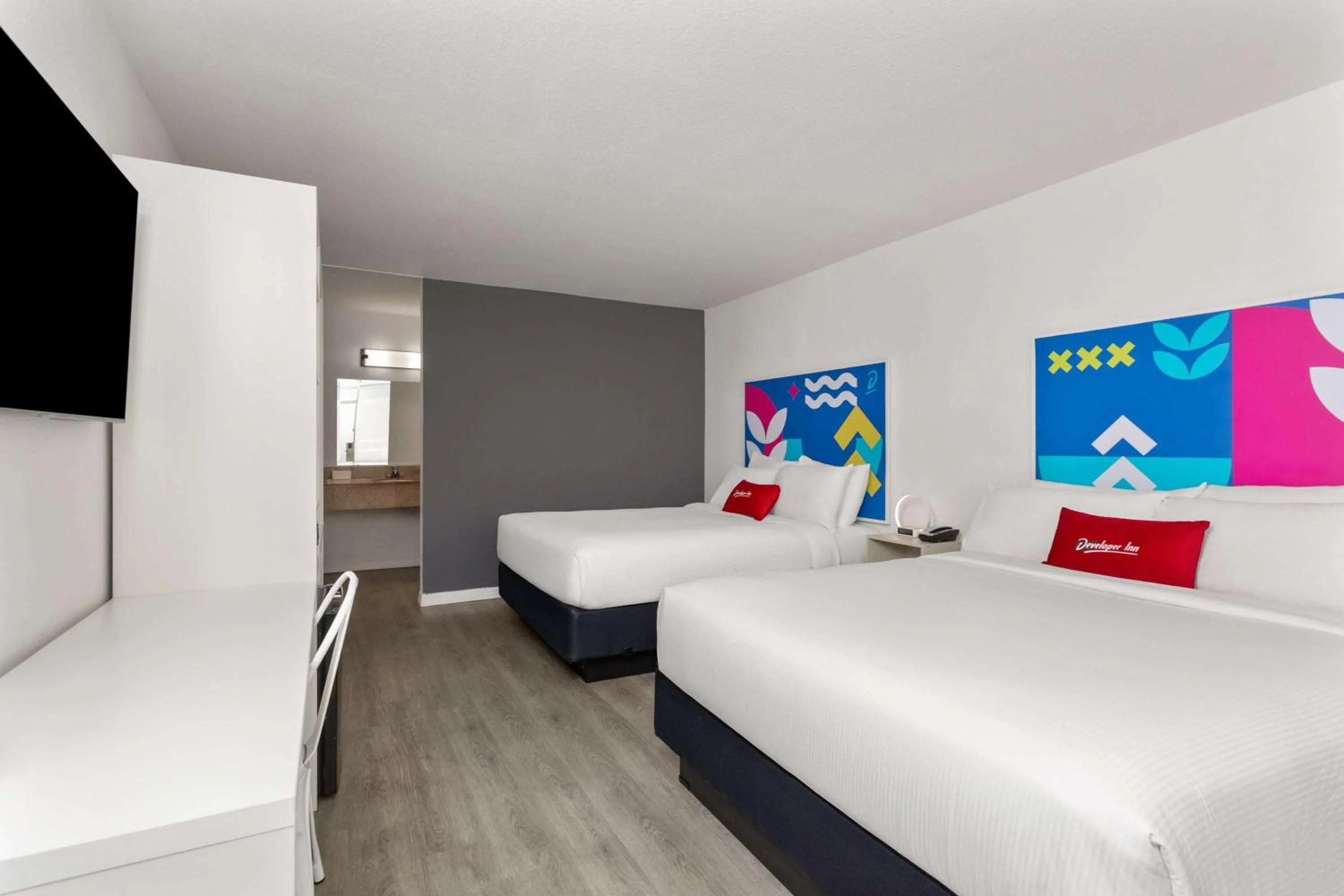 Queen Room with Two Queen Beds - Non-Smoking in Baymont by Wyndham Orlando North Millenia