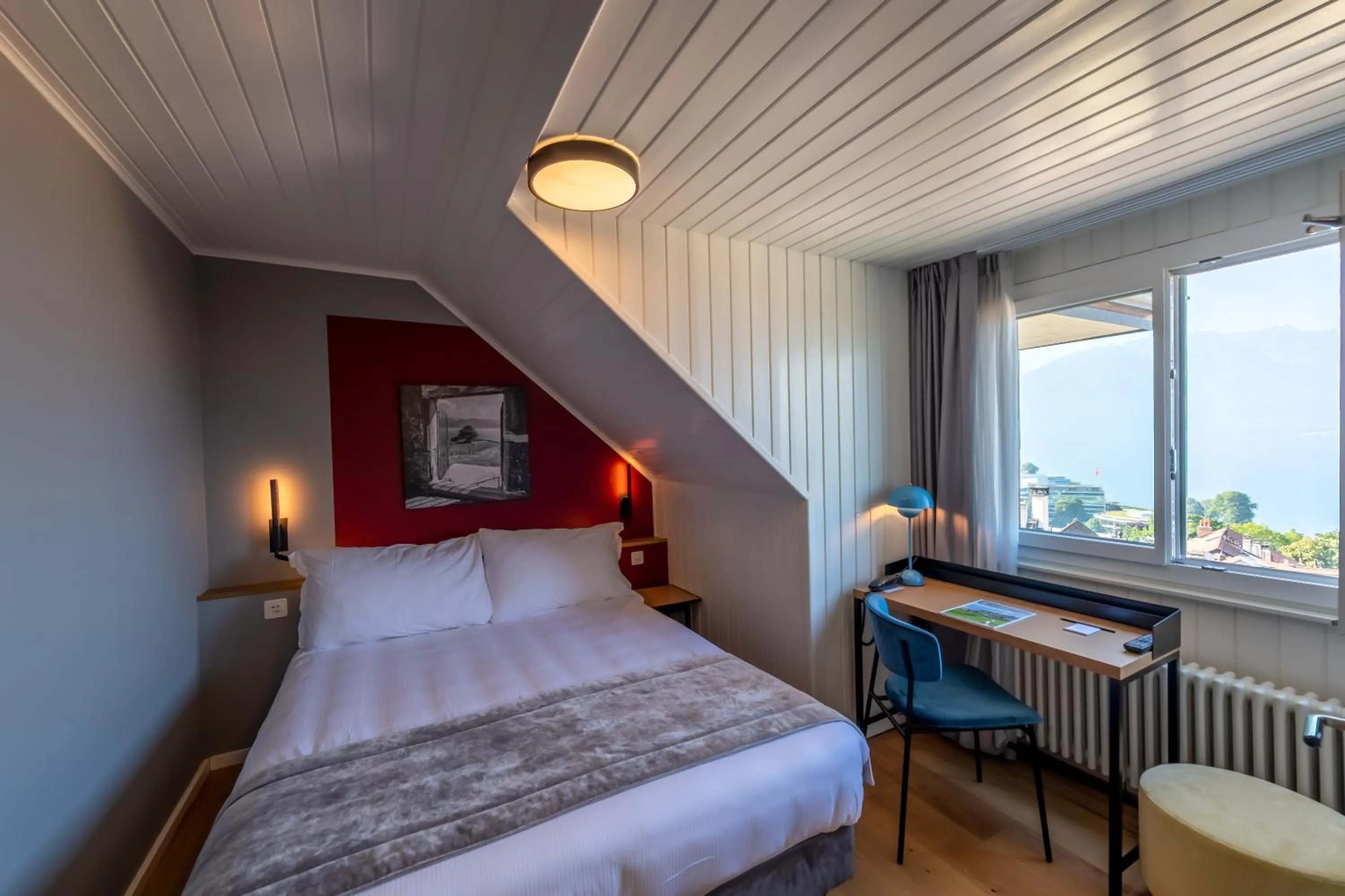 Double Room in Châtonneyre Hotel & Restaurant