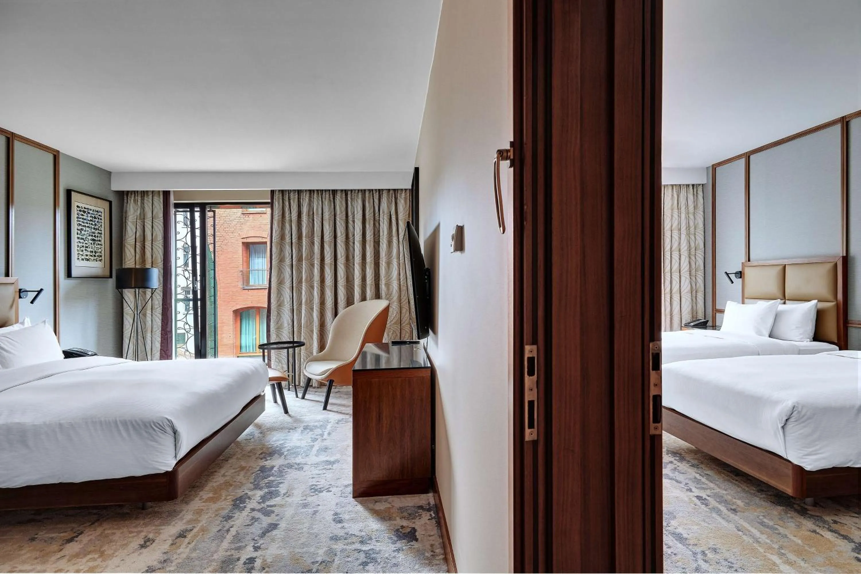 Family King Room with Two Twin Beds in Hilton Gdansk