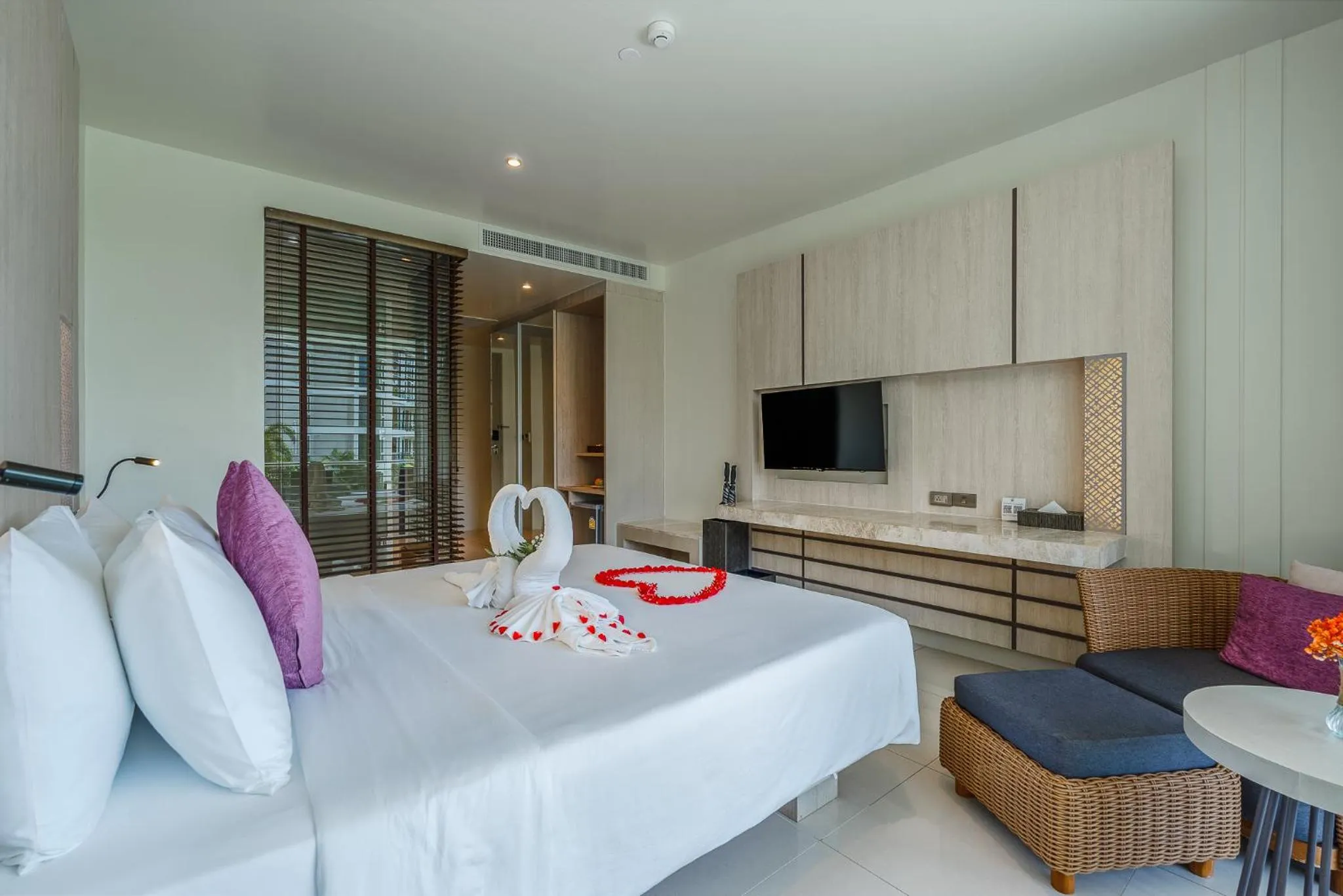 Executive King Room with Balcony in Splash Beach Resort Phuket Family-Friendly Water Park Resort Near Phuket Airport