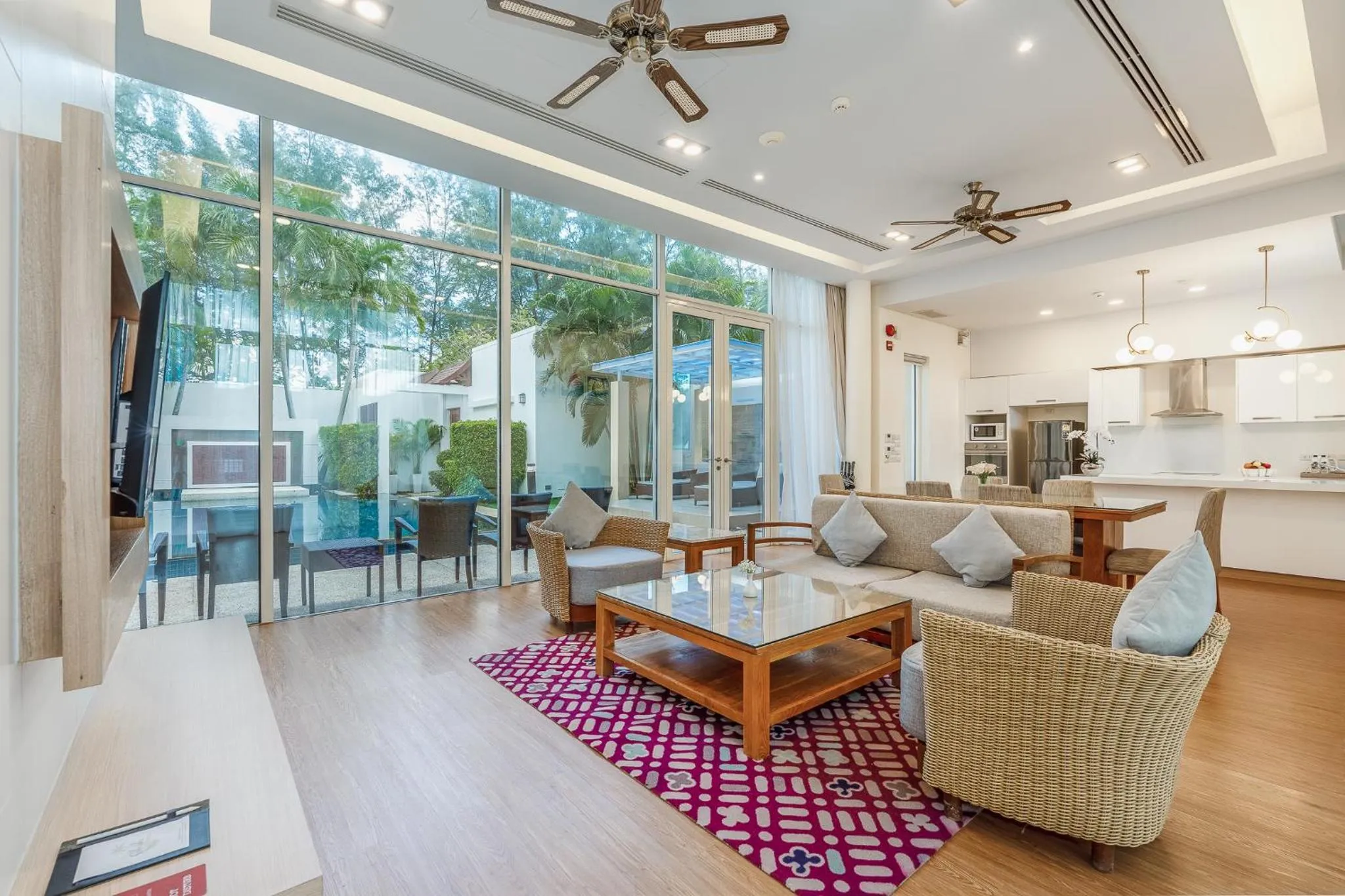 VO4B: 4 Bedroom Pool Villa with Kitchen in Splash Beach Resort Phuket Family-Friendly Water Park Resort Near Phuket Airport