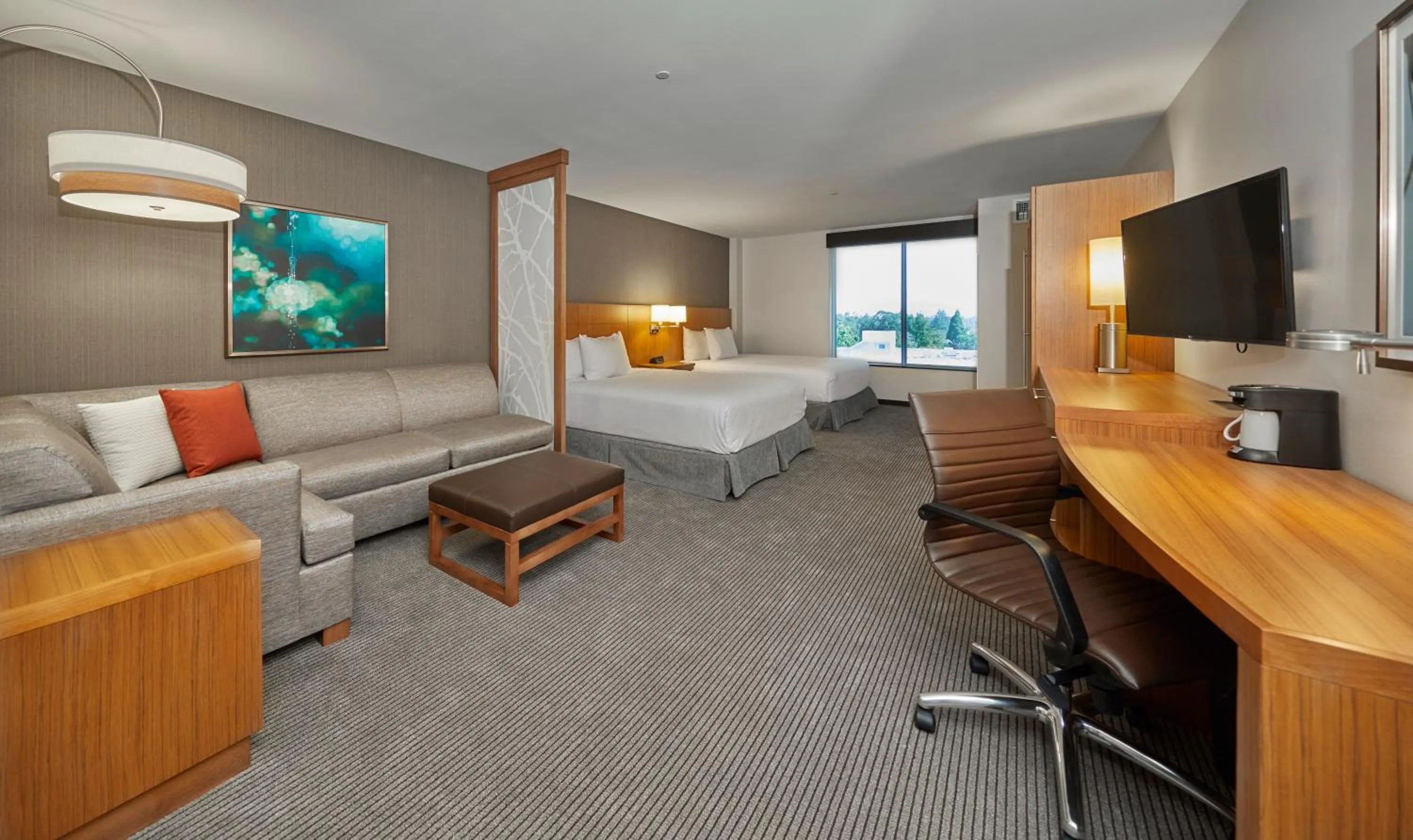 Queen Room with Two Queen Beds and Sofa Bed in Hyatt Place Eugene/Oakway Center