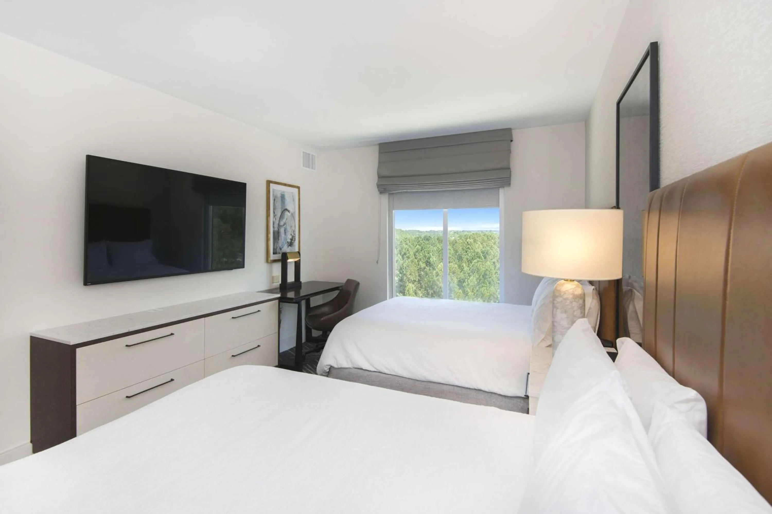 Non-Smoking Queen Suite with Two Queen Beds in Embassy Suites by Hilton Raleigh Durham Airport Brier Creek