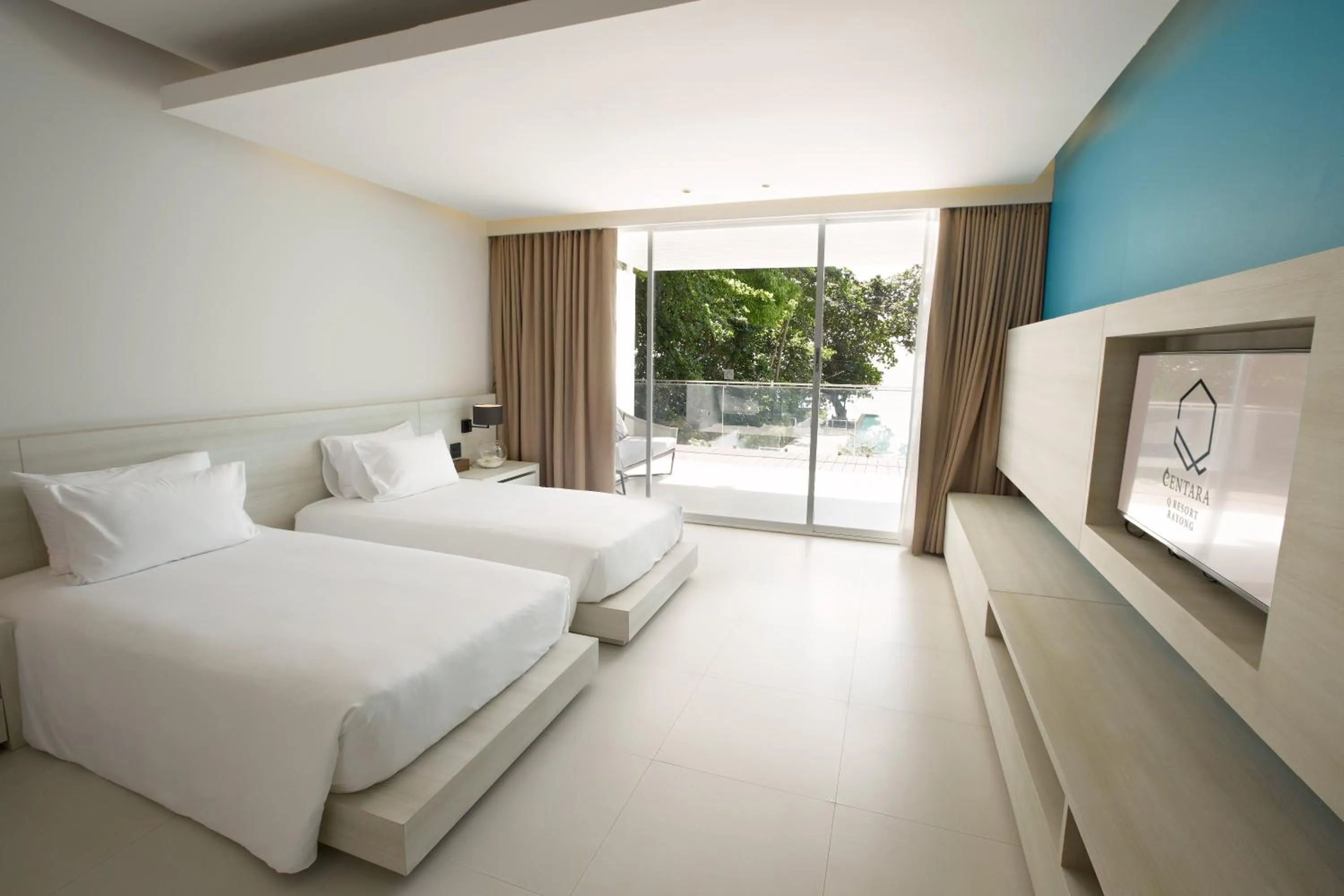 Deluxe Twin Room with Sea View in Q Resort Rayong