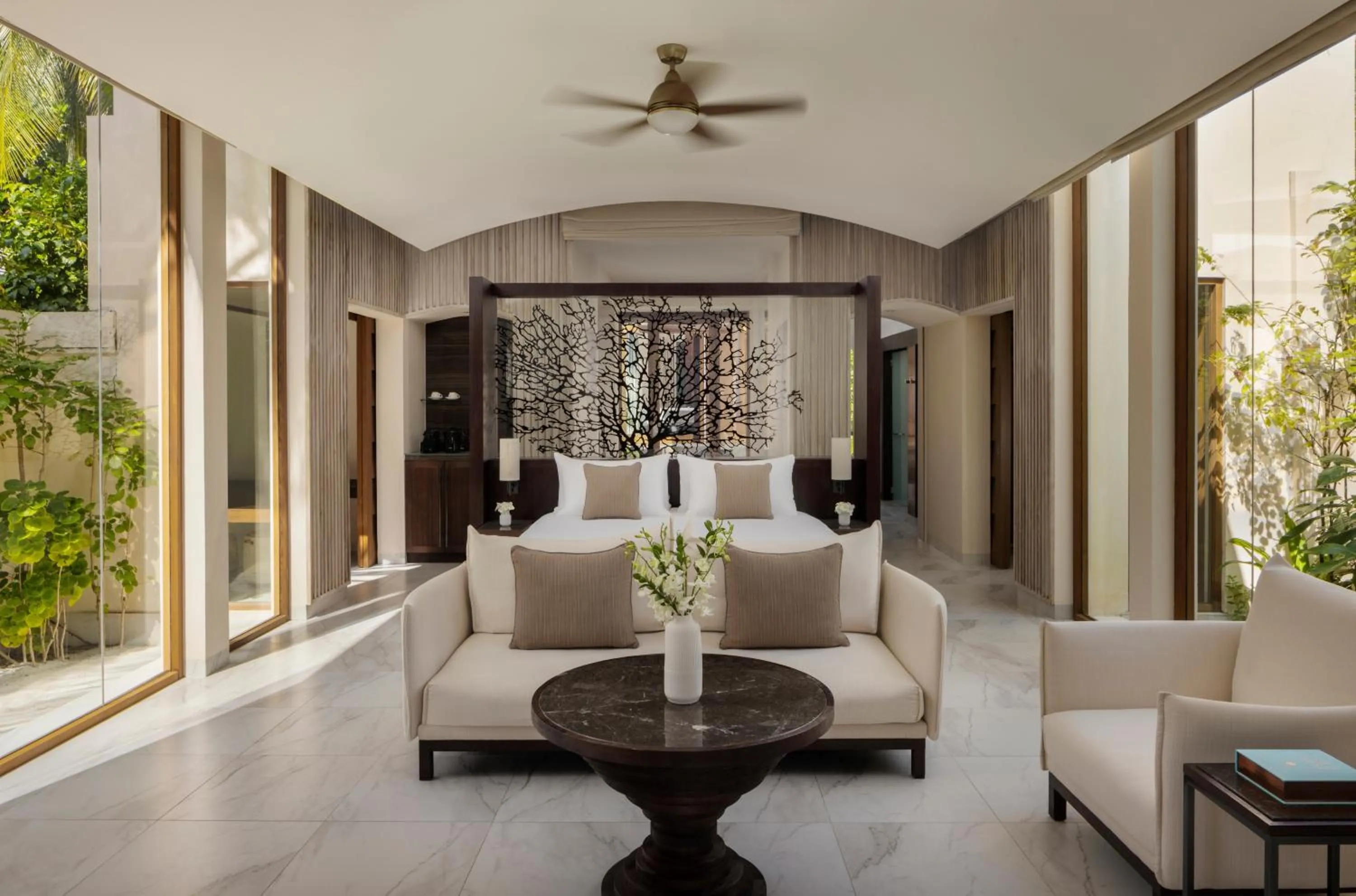 Two-Bedroom Deluxe Beach Villa with Pool in Conrad Maldives Rangali Island