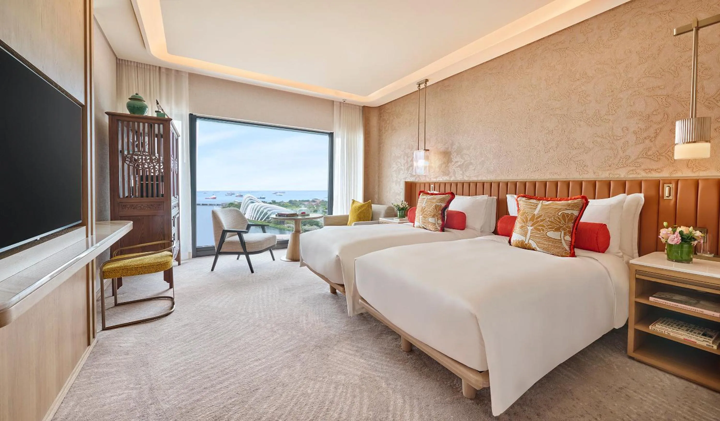 Sea View Twin Room in Mandarin Oriental, Singapore