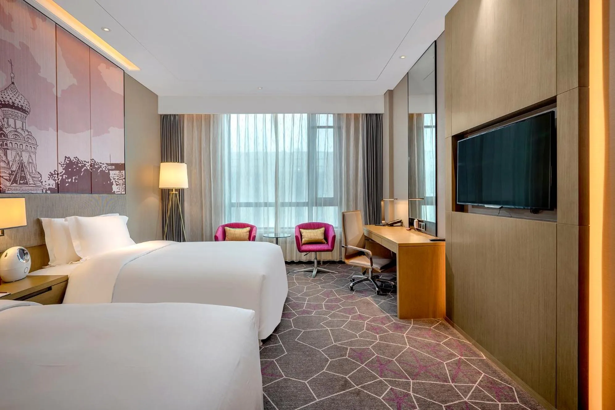 Premium Twin Room with Lounge Access in Crowne Plaza Harbin Songbei by IHG