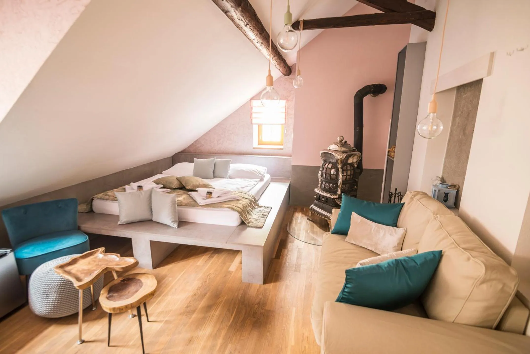 Deluxe Double Room with Balcony in Krumlovská pohádka