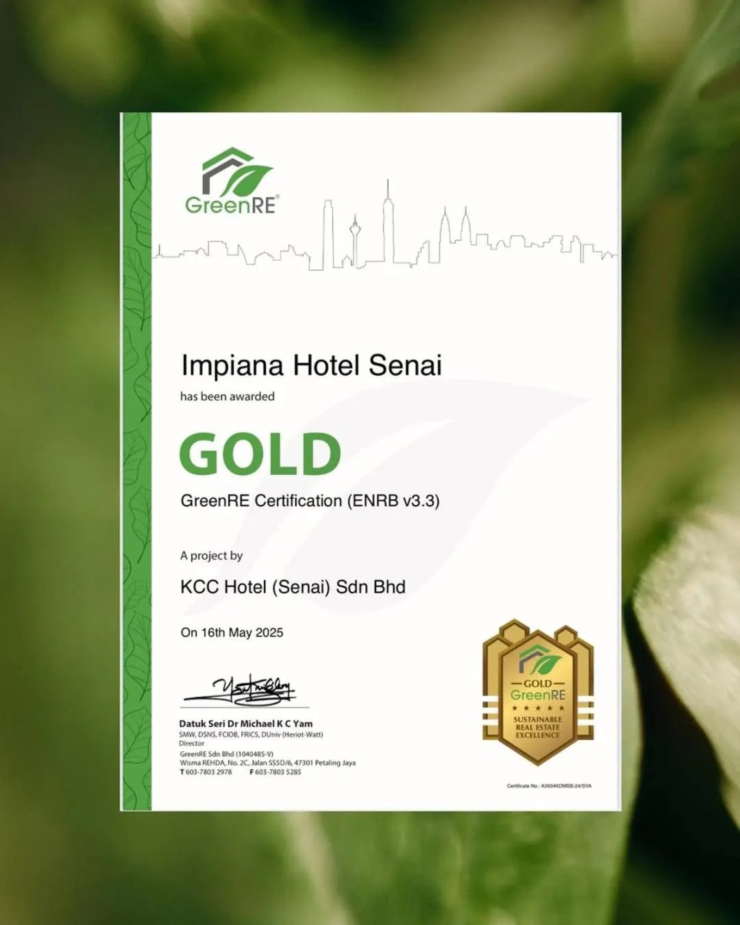 Club Deluxe Double Room in Impiana Hotel Senai