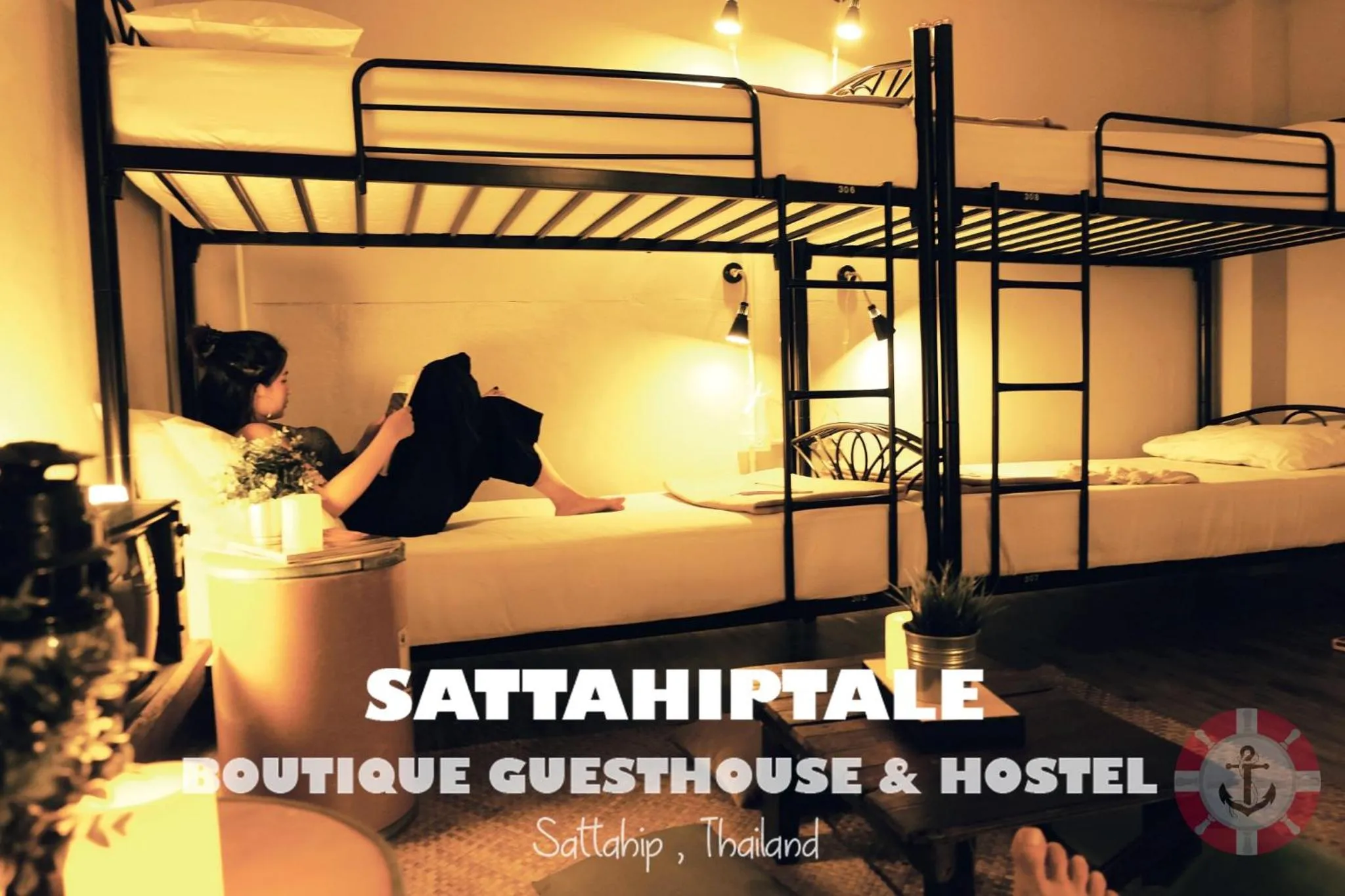 Bed in 8-Bed Mixed Dormitory Room in Sattahiptale Boutique Guesthouse & Hostel