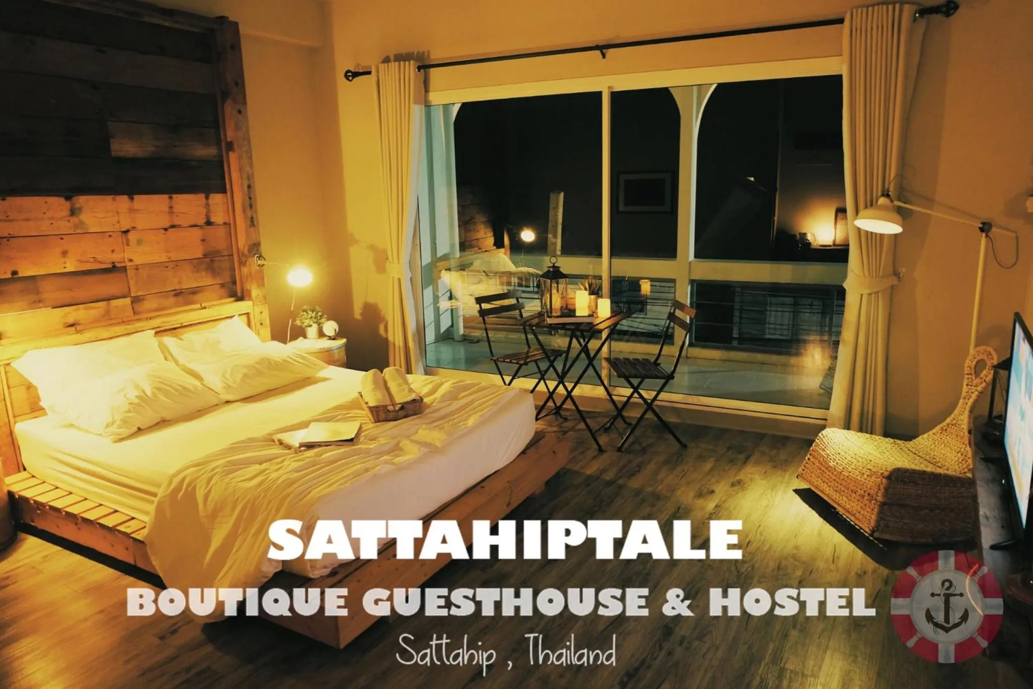 Queen Room with Partial Seaview in Sattahiptale Boutique Guesthouse & Hostel