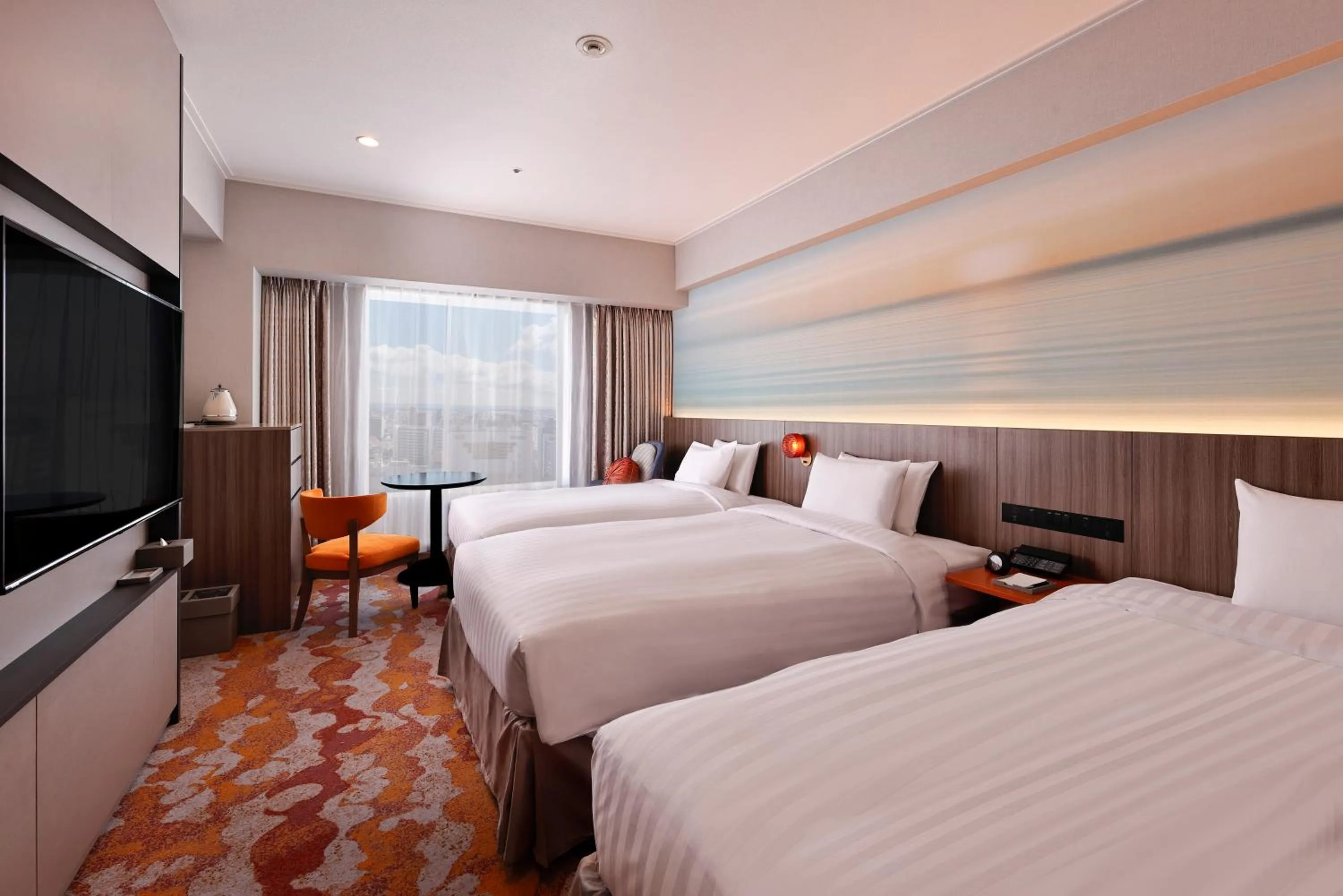 Premium Twin Room in Miyako Hotel Yokkaichi