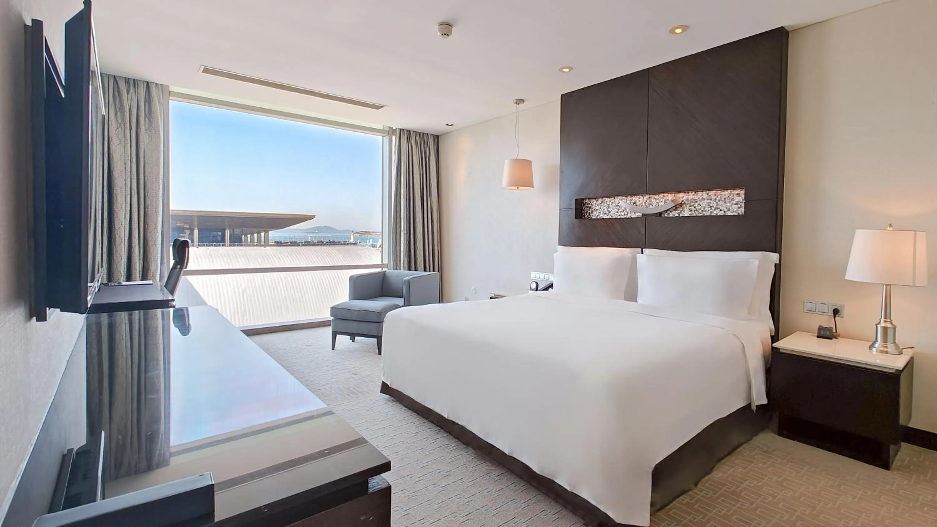 Junior King Suite with Ocean View in InterContinental Qingdao by IHG l Inside the Olympic Sailing Center l May Fourth Square